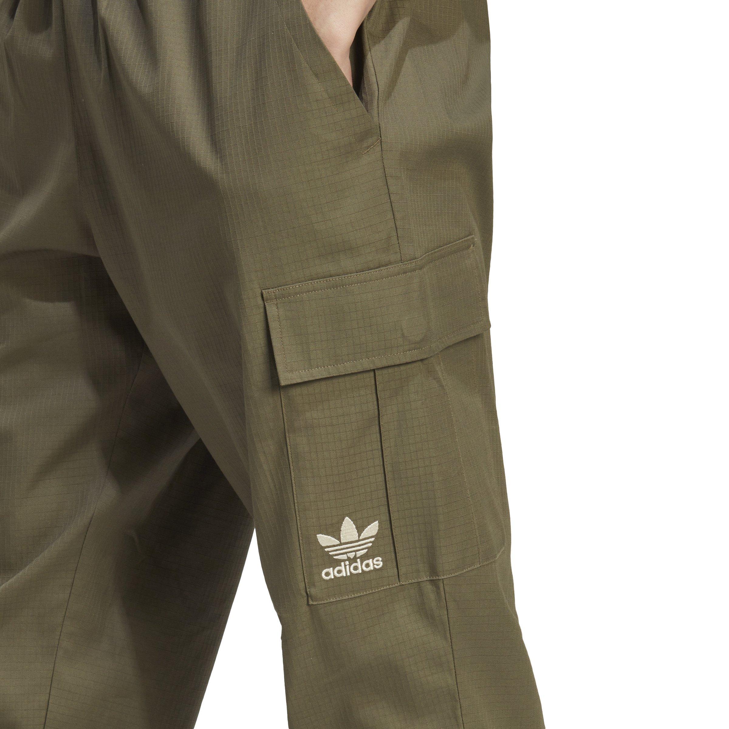 adidas Men's Enjoy Summer Cargo Pants-Olive - OLIVE Thumbnail View 3