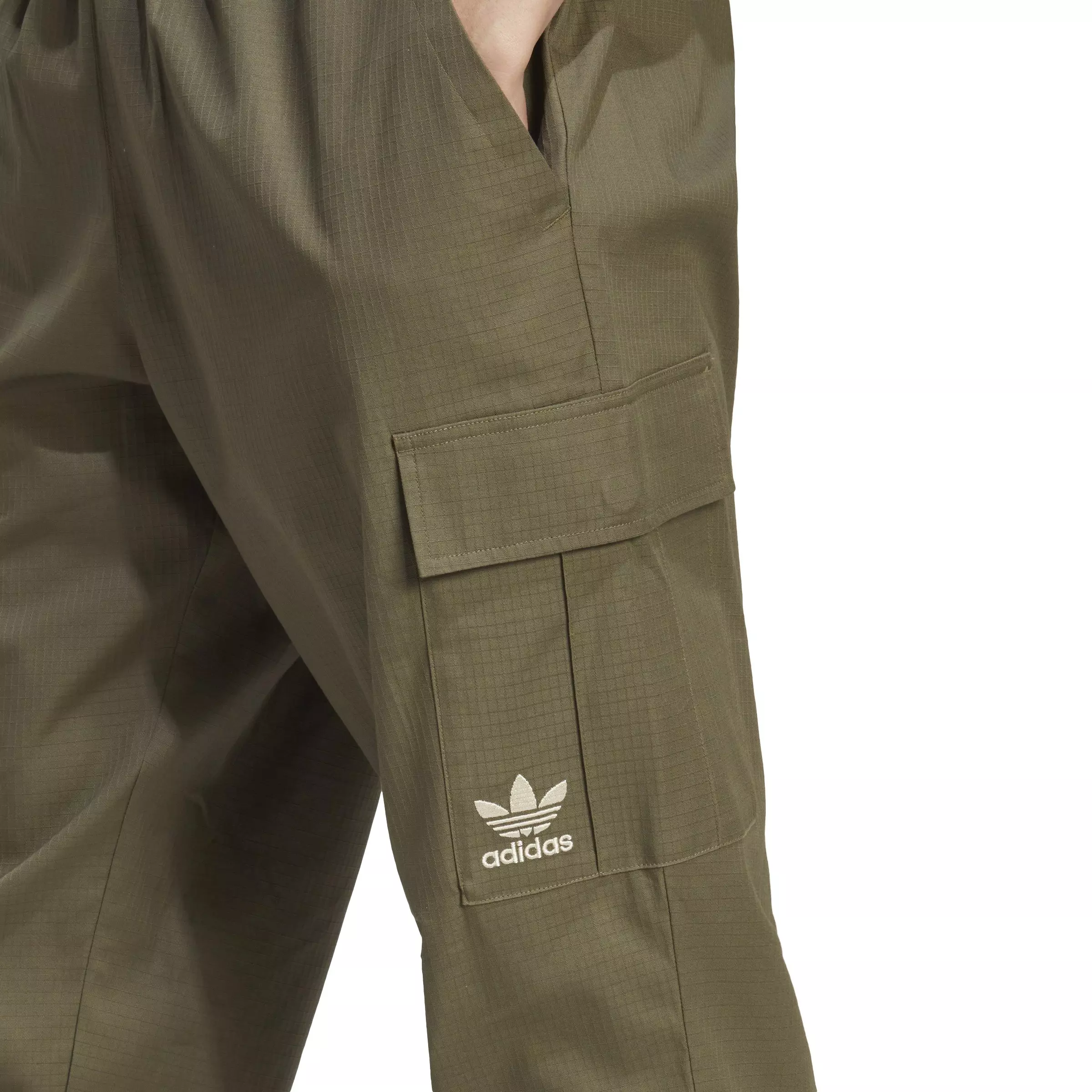 adidas Men's Enjoy Summer Cargo Pants-Olive - OLIVE