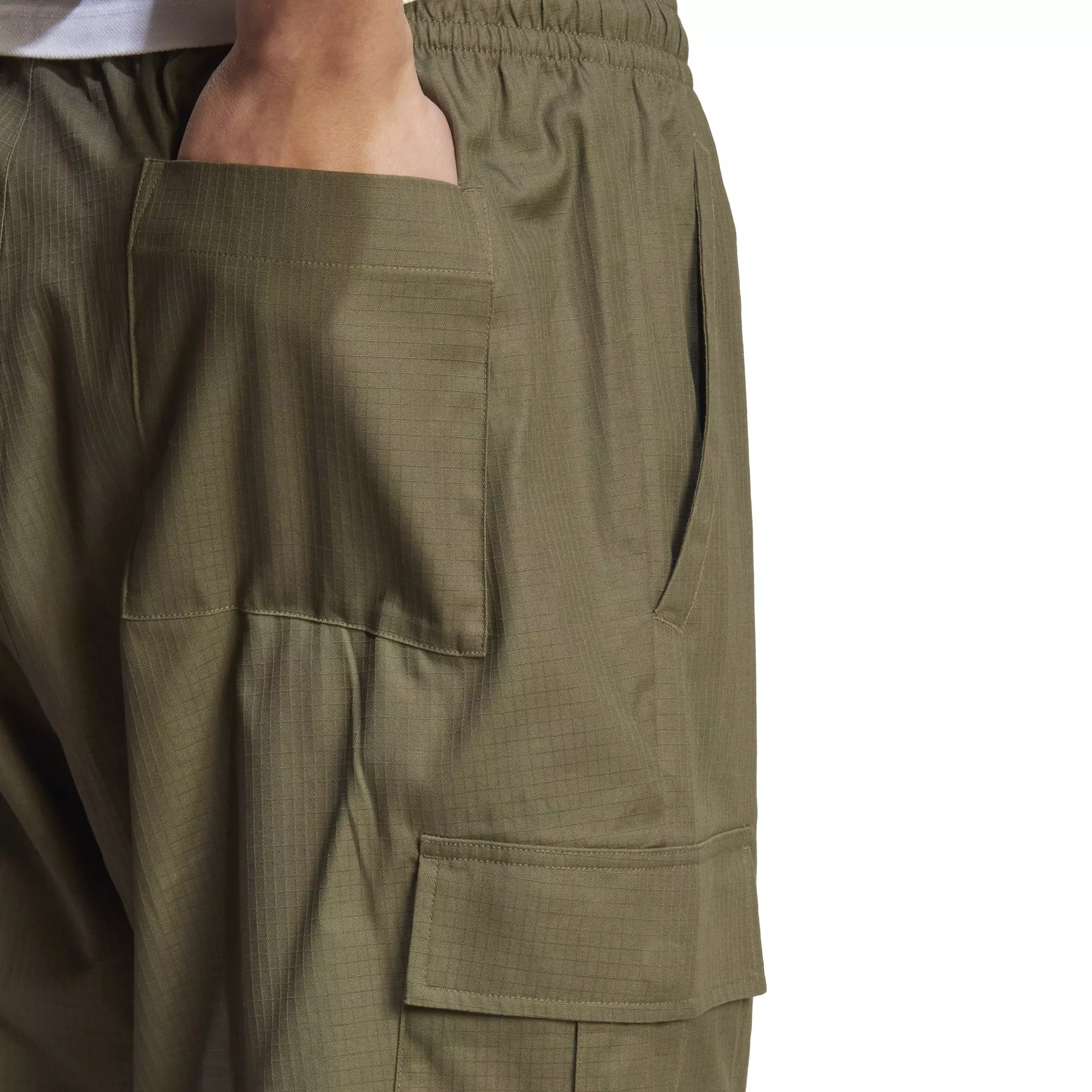 adidas Men's Enjoy Summer Cargo Pants-Olive - OLIVE