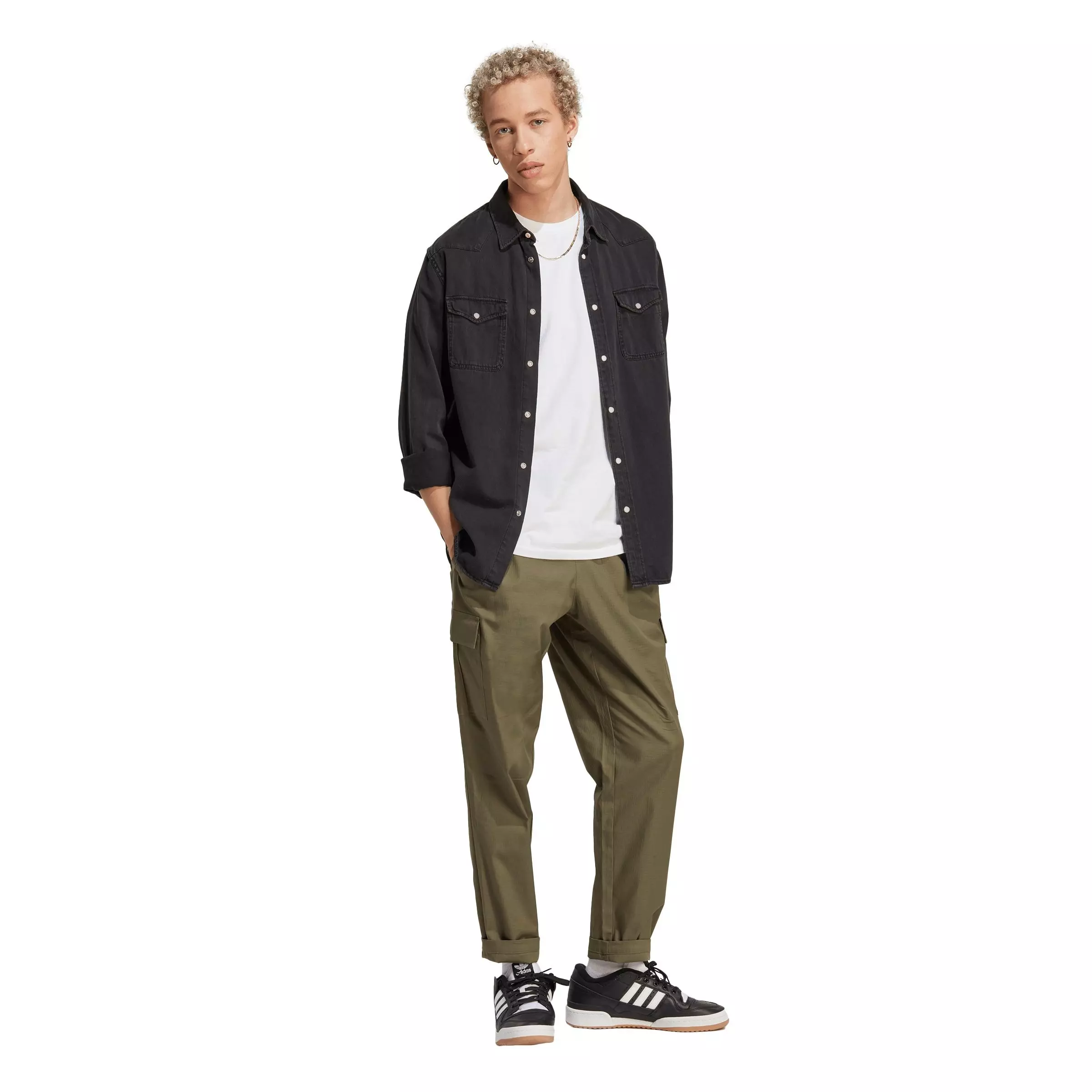 adidas Men's Enjoy Summer Cargo Pants-Olive - OLIVE