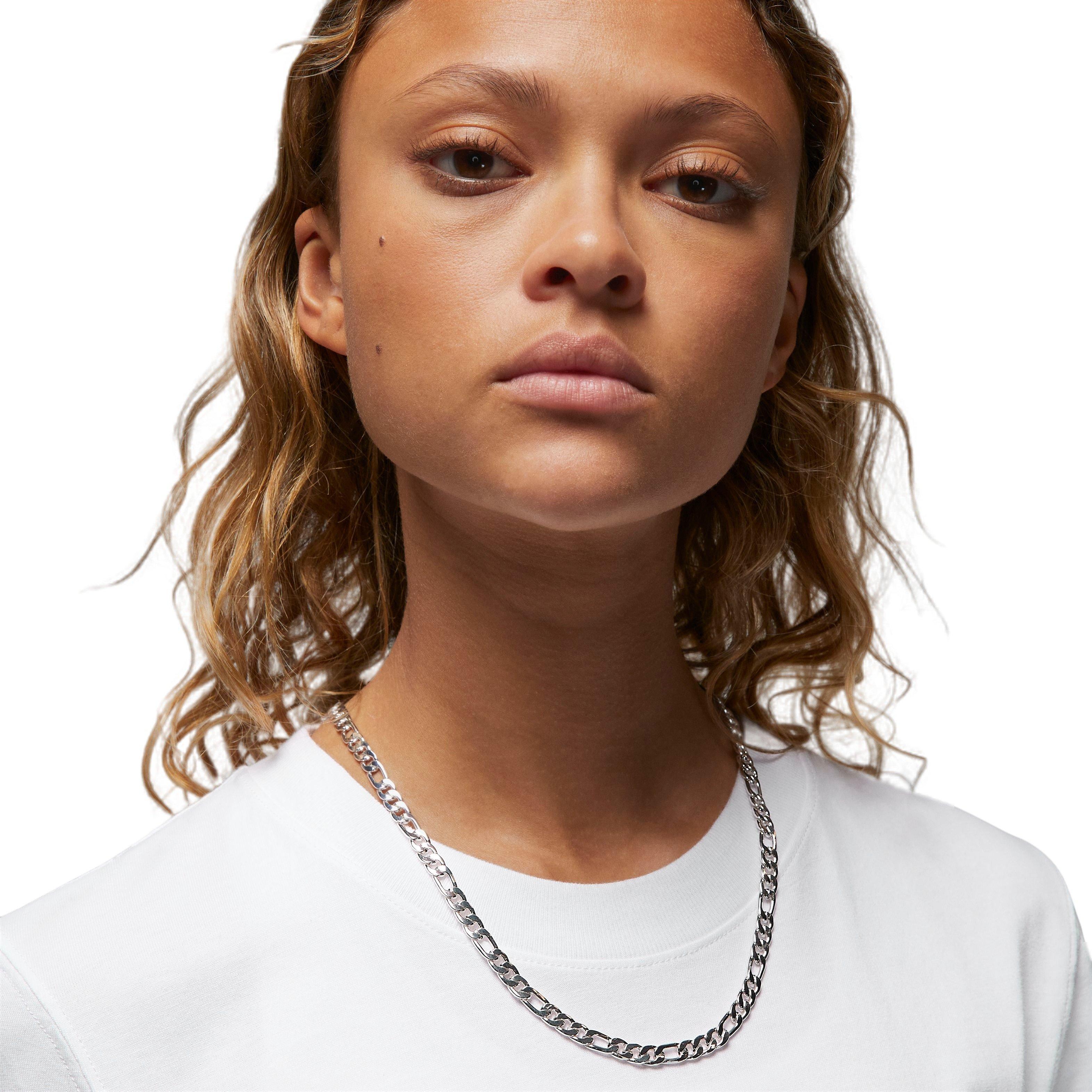 Jordan Women's (Her)itage Crew Tee-White/Green - WHITE/GREEN Thumbnail View 3