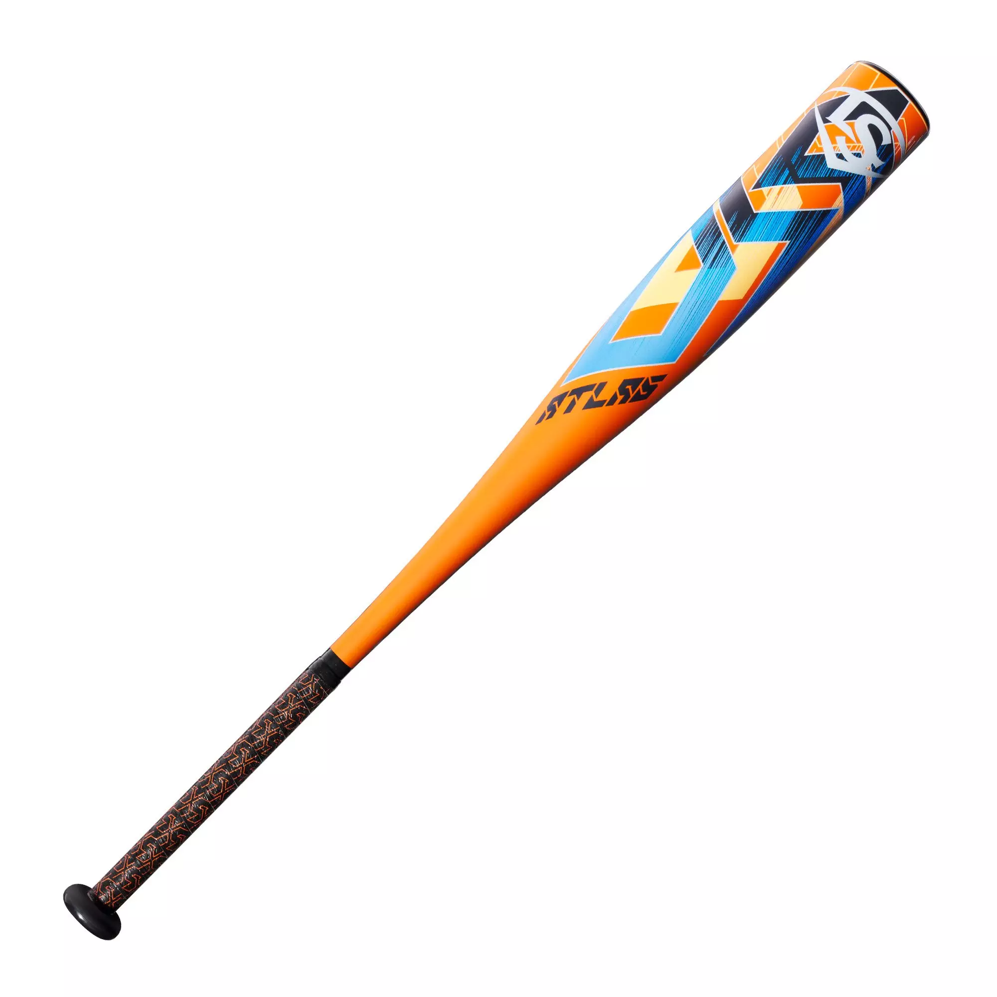 Louisville Slugger Atlas USSSA Baseball Bat (-10) 2023 - ORANGE/BLUE