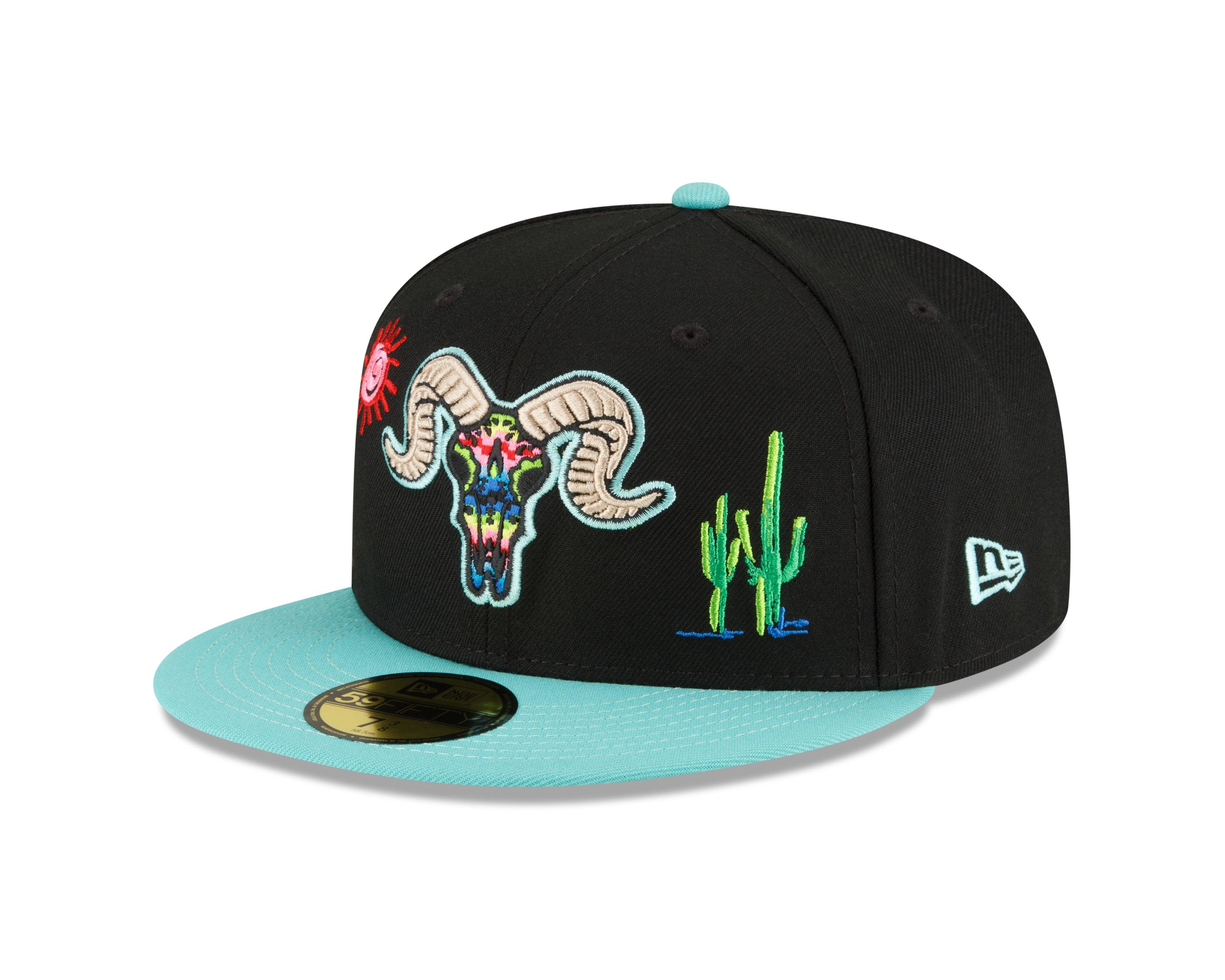 New Era Goat 59FIFTY Neon Desert Fitted Hat - BLACK Thumbnail View 1