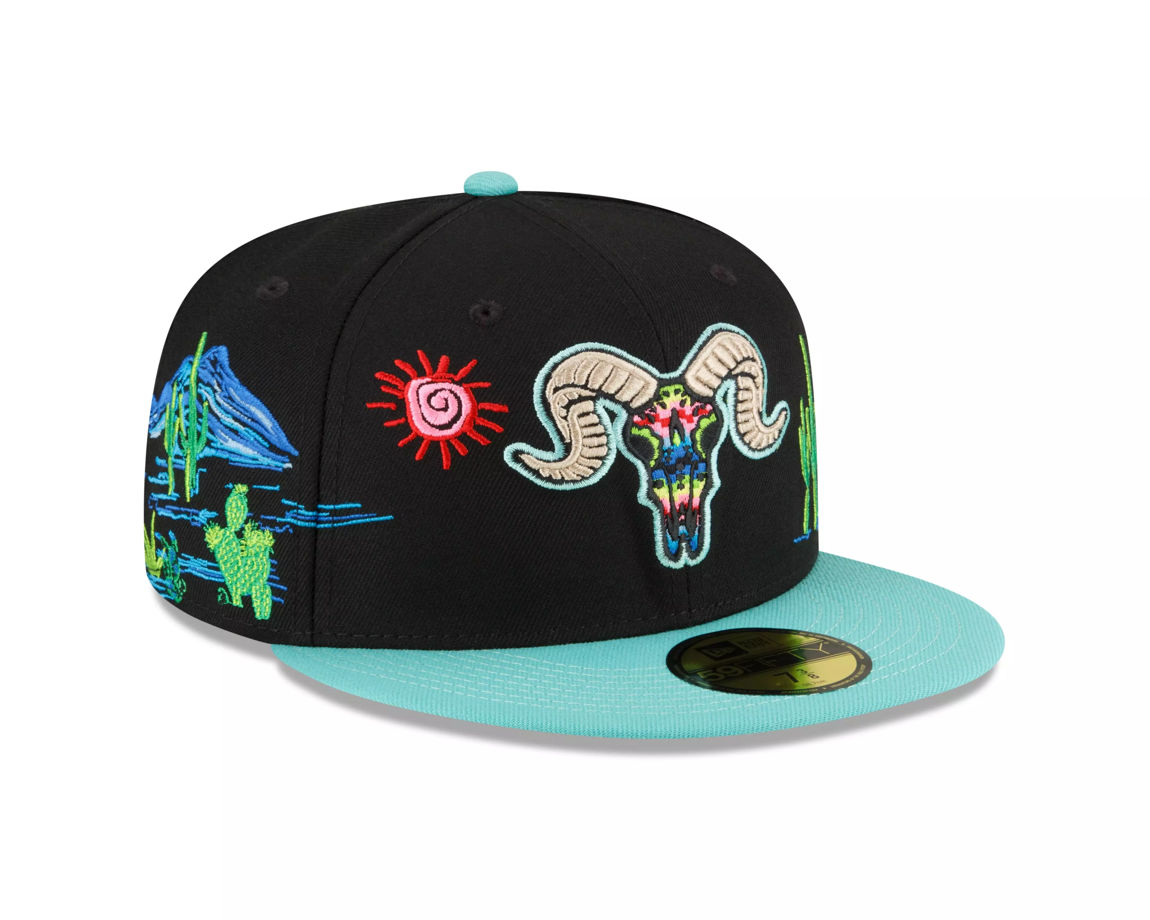 New Era Goat 59FIFTY Neon Desert Fitted Hat - BLACK