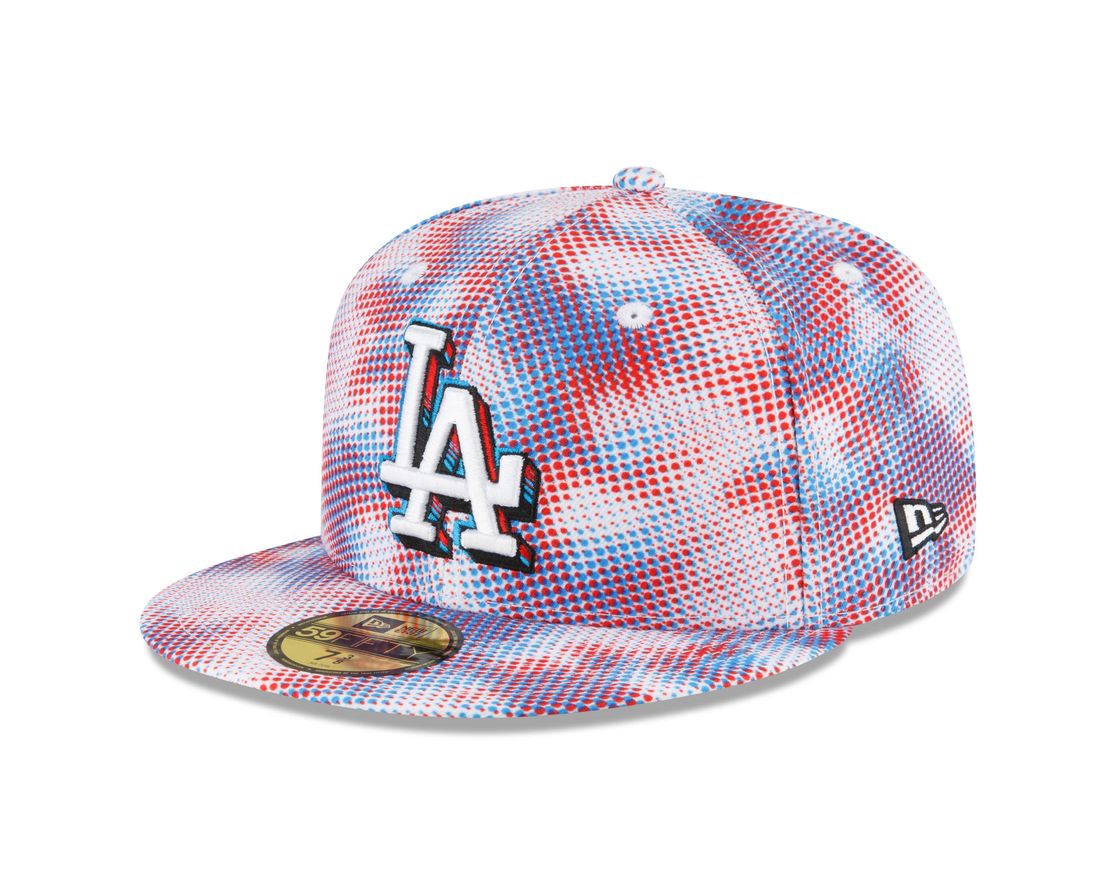 New Era Los Angeles Dodgers 59FIFTY 3D Comics Fitted Hat - WHITE Thumbnail View 1
