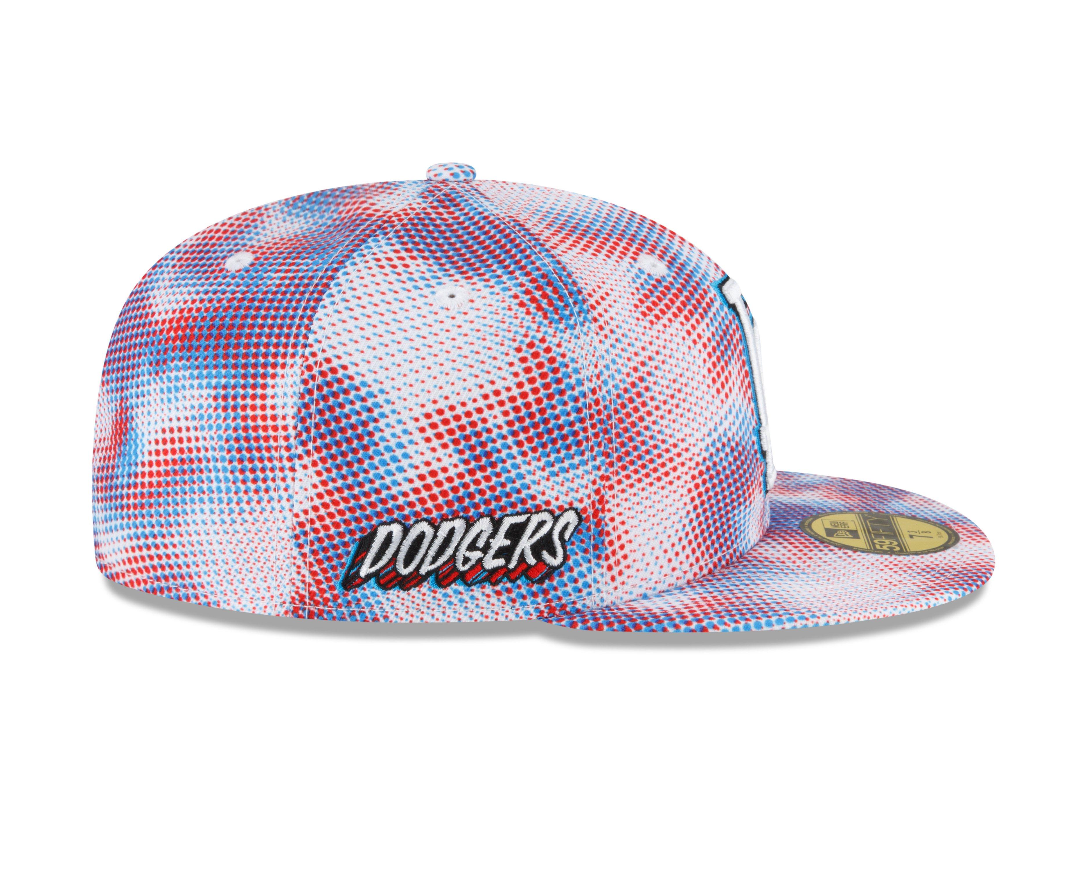 New Era Los Angeles Dodgers 59FIFTY 3D Comics Fitted Hat - WHITE Thumbnail View 3