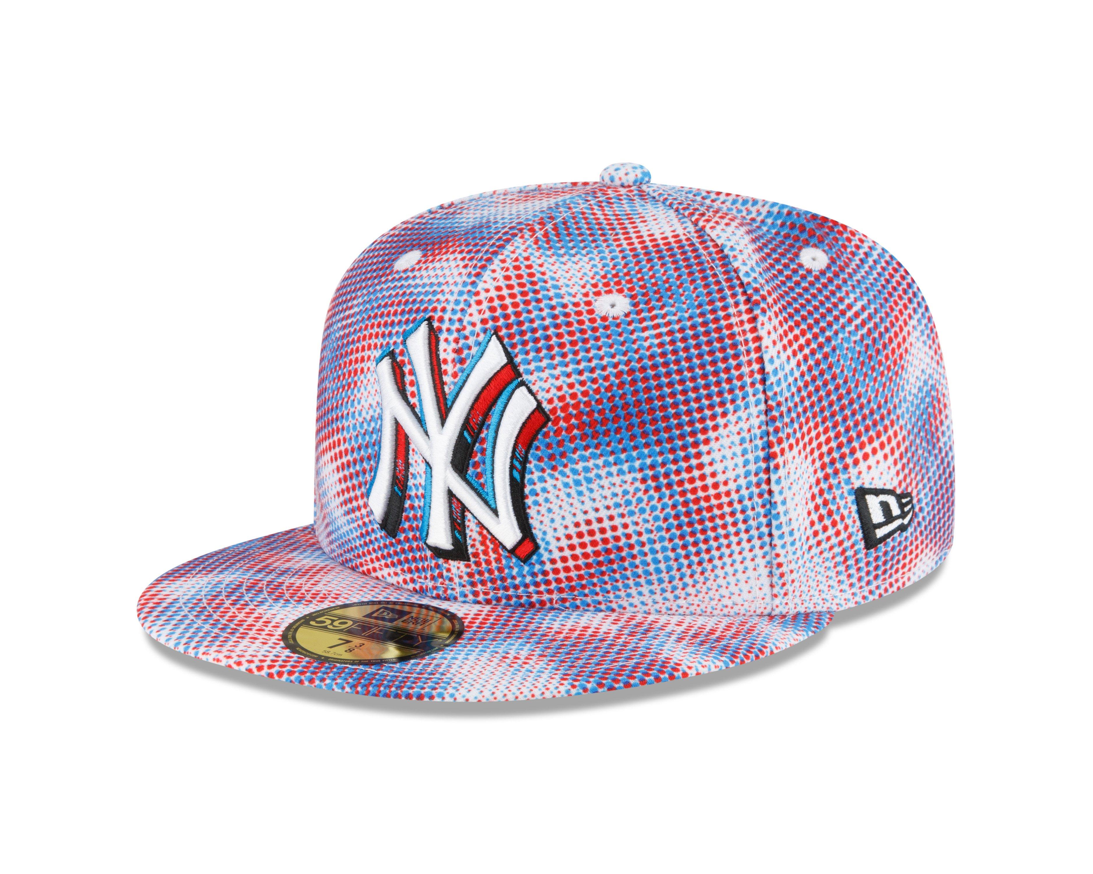 New Era New York Yankees 59FIFTY 3D Comics Fitted Hat - WHITE Thumbnail View 1
