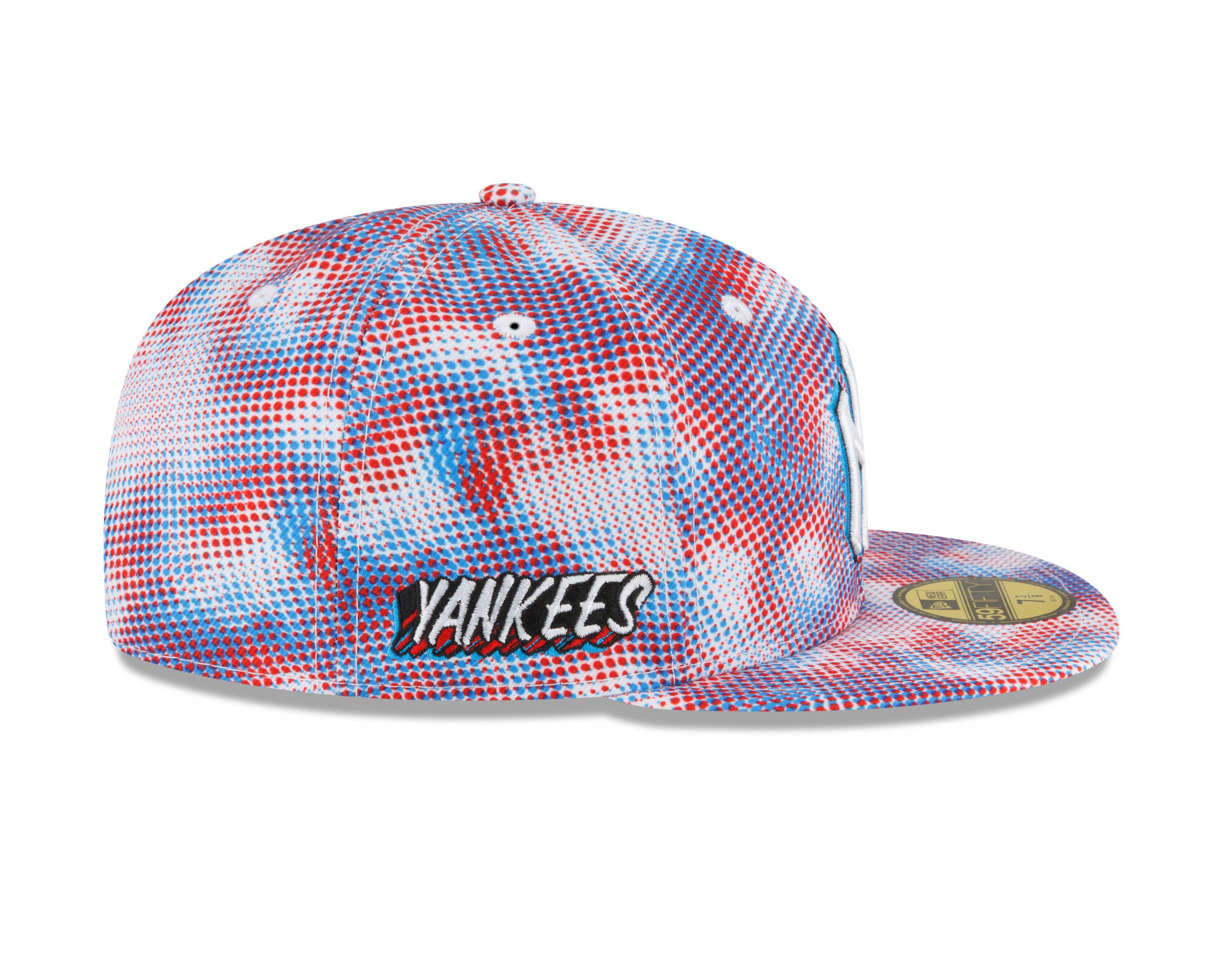 New Era New York Yankees 59FIFTY 3D Comics Fitted Hat - WHITE Thumbnail View 3