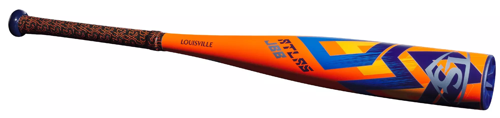 Louisville Slugger Atlas Junior Big Barrel USSSA Baseball Bat (-10) 2023 - ORANGE/BLUE