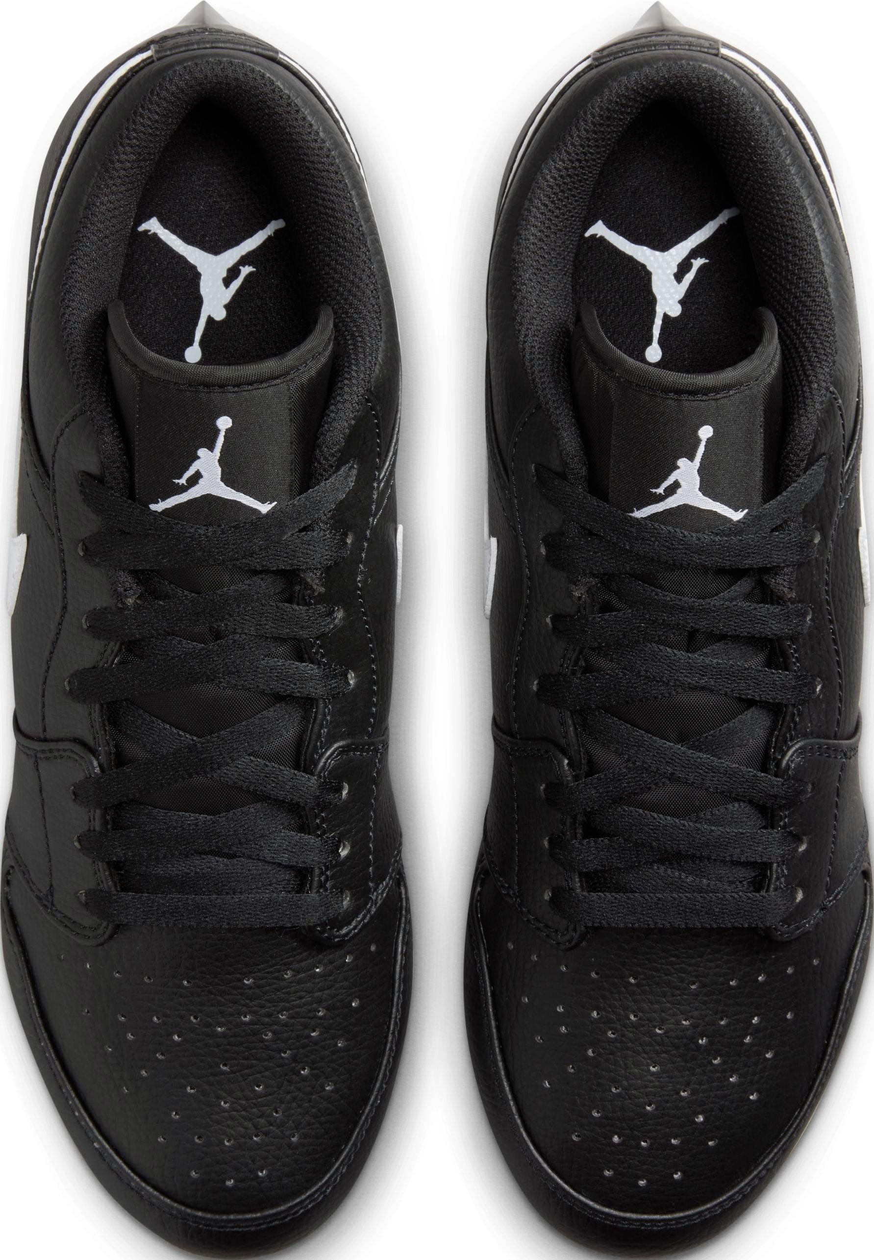 air jordan black and white low top