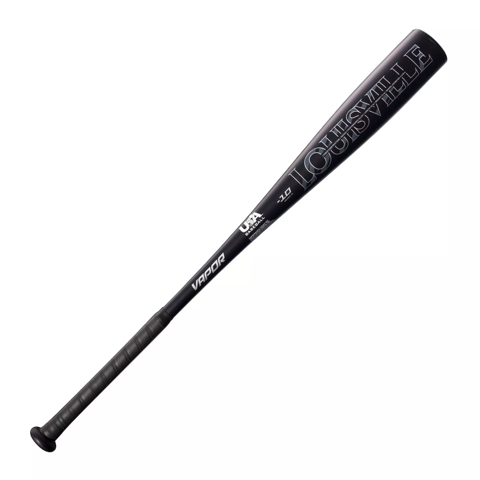 Louisville Slugger Vapor USA Baseball Bat (-10) 2023 - BLACK/ORANGE