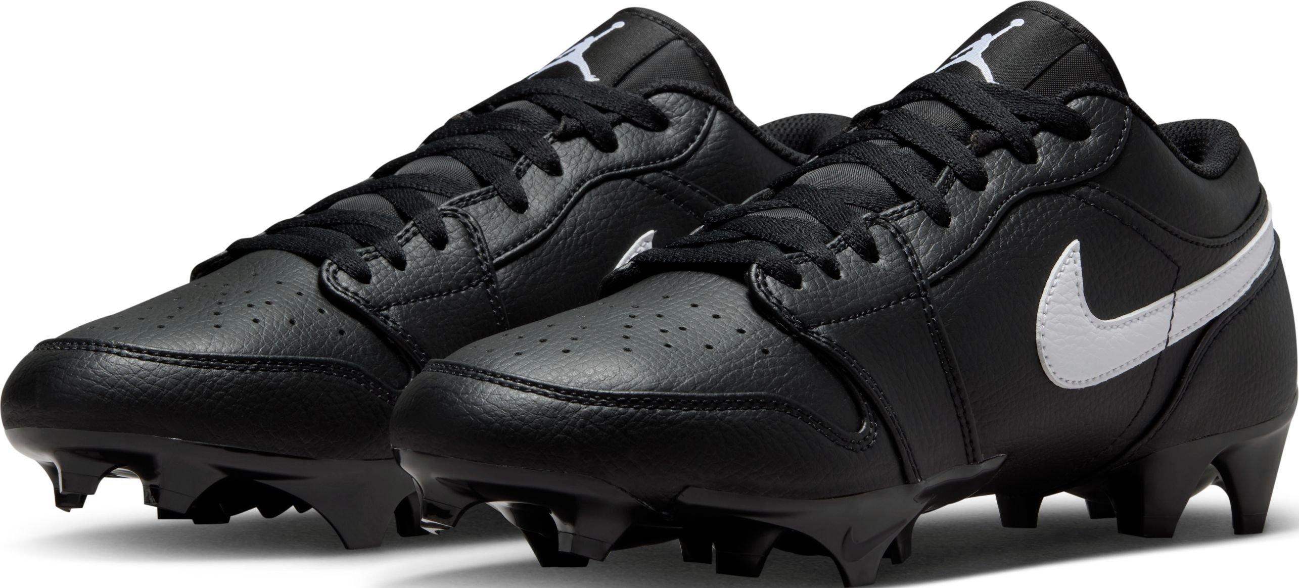 Jordan 1 Low TD "Black/White" Men's Football Cleat - BLACK/WHITE Thumbnail View 14