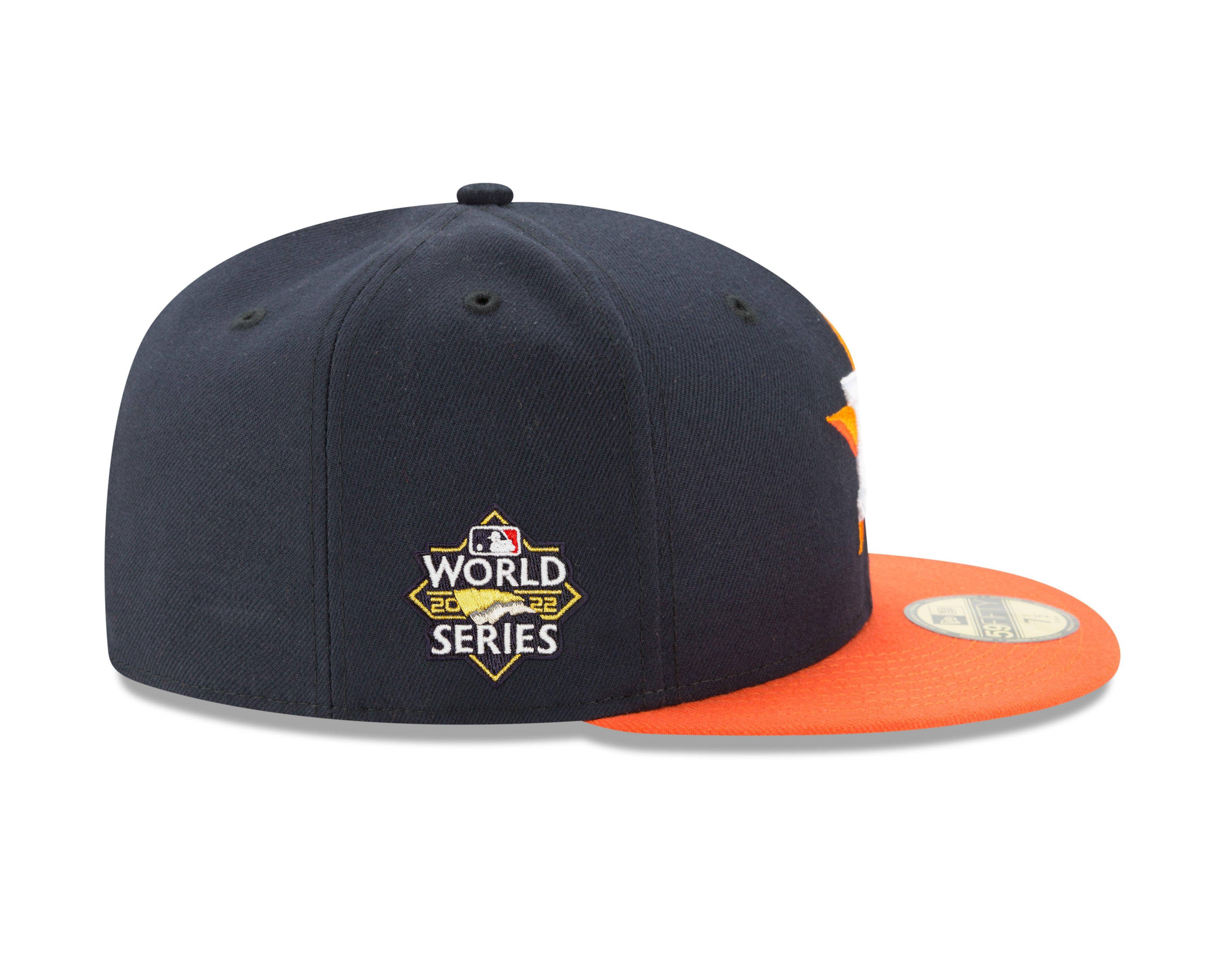 New Era 59FIFTY Houston Astros 2022 World Series Side Patch Fitted Hat in Black | Size 7 7/8 | 13552006