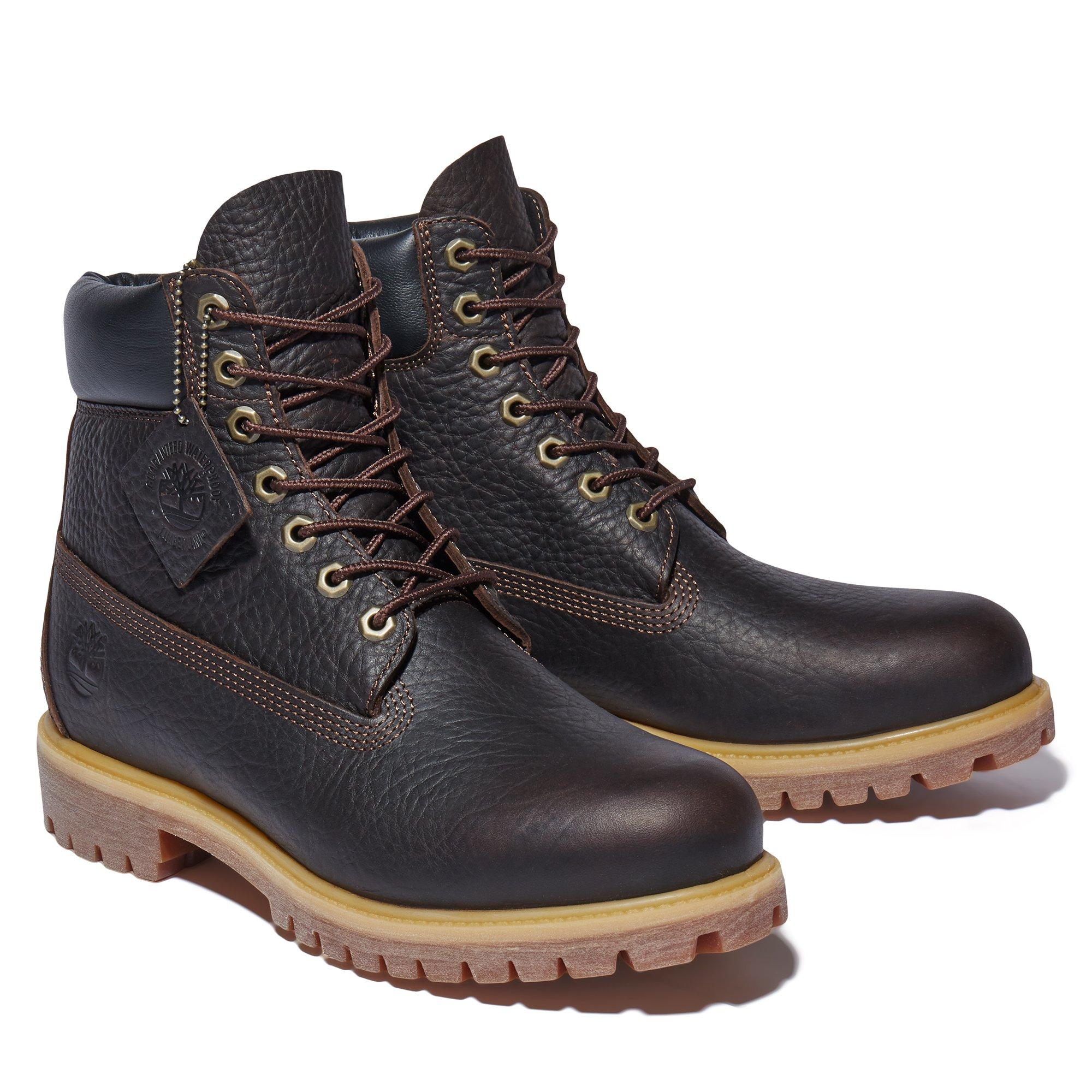 Faringe a la deriva Seguro Timberland Premium 6-Inch Waterproof "Dark Brown/Full Grain" Men's Boot