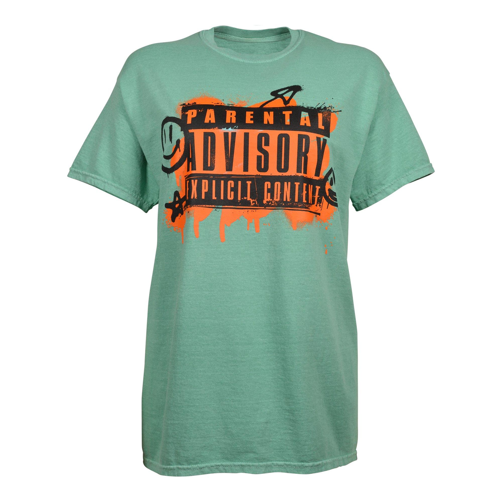 Philcos Women's Parental Advisory Tee - Teal - TEAL Thumbnail View 1