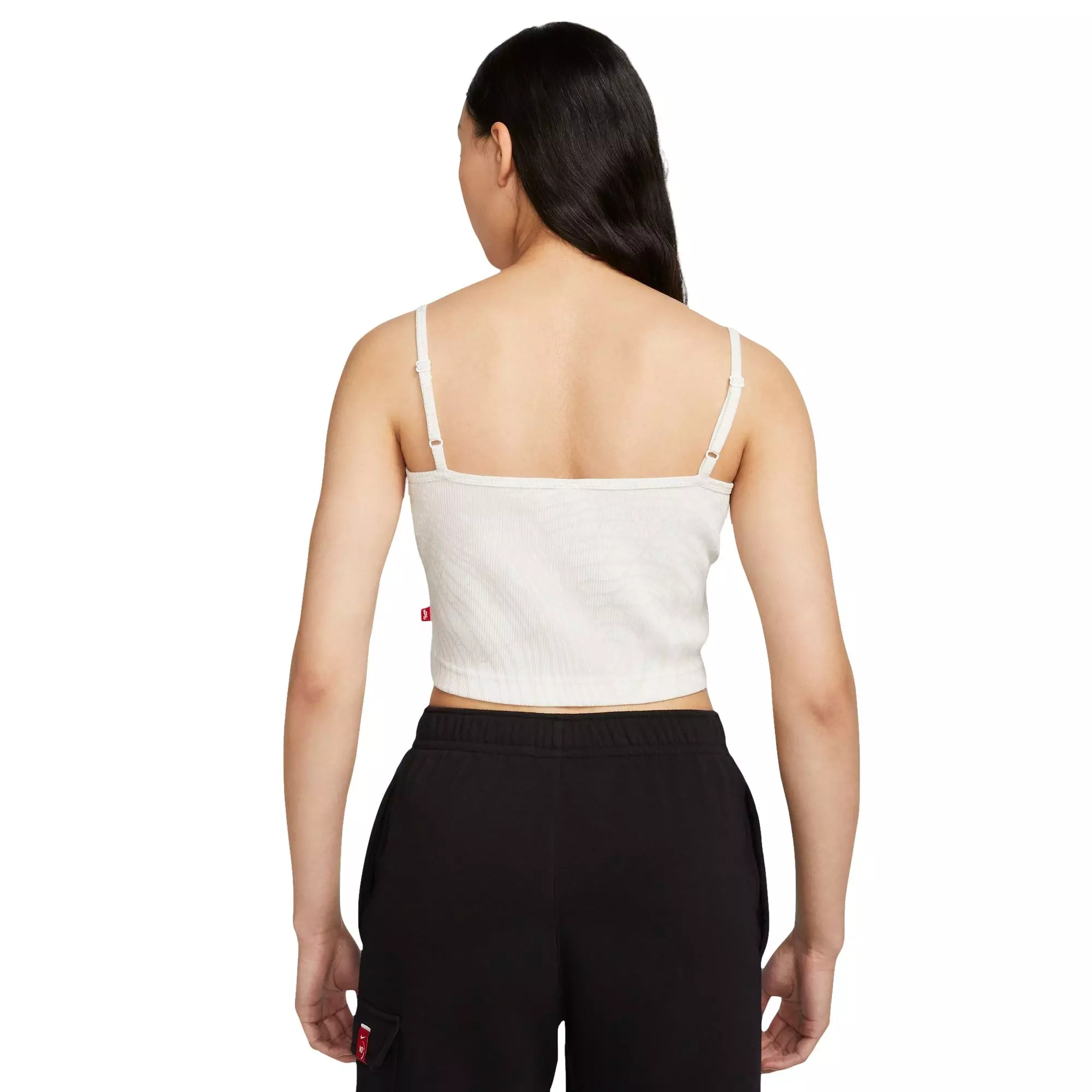Nike Women's N7 Essential Ribbed Crop Top - White - WHITE
