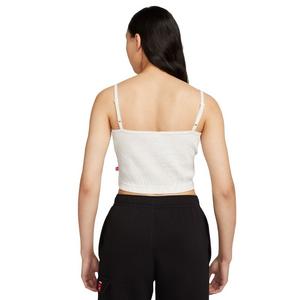 Nike Women's N7 Essential Ribbed Crop Top - White