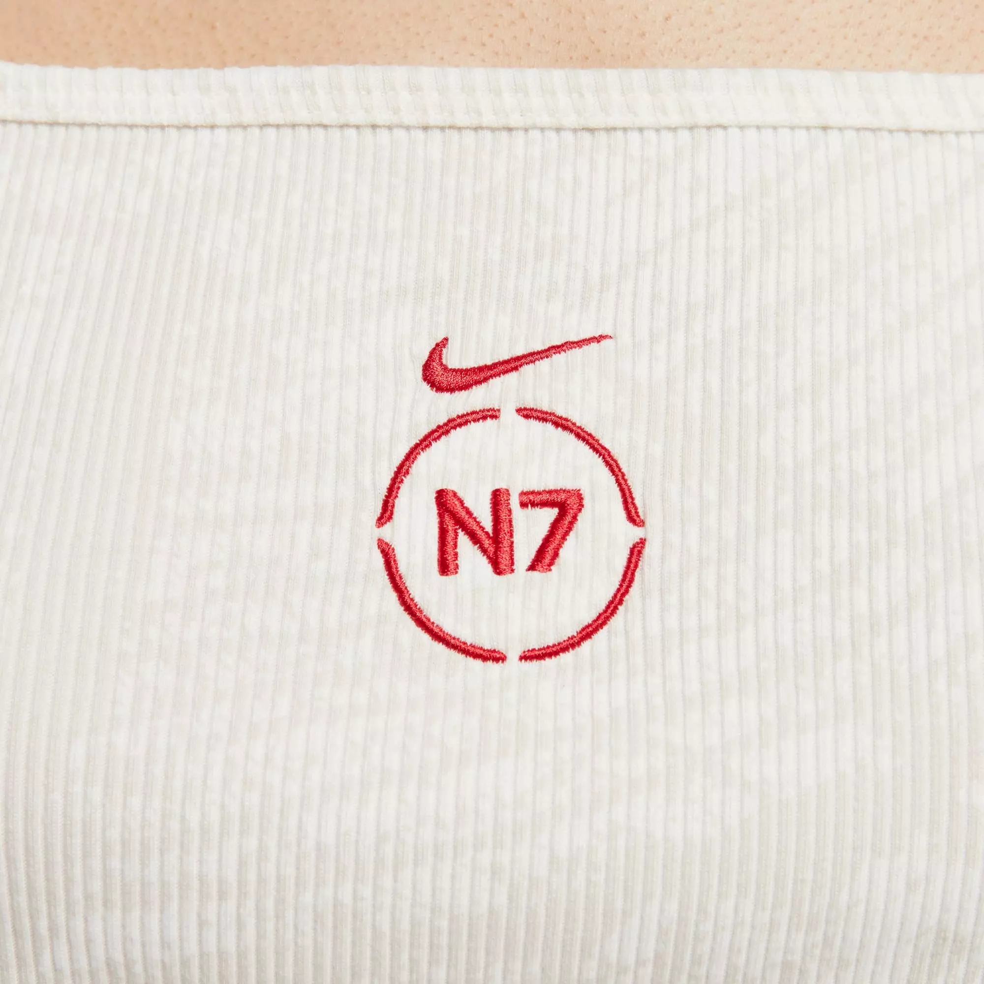 Nike Women's N7 Essential Ribbed Crop Top - White - WHITE
