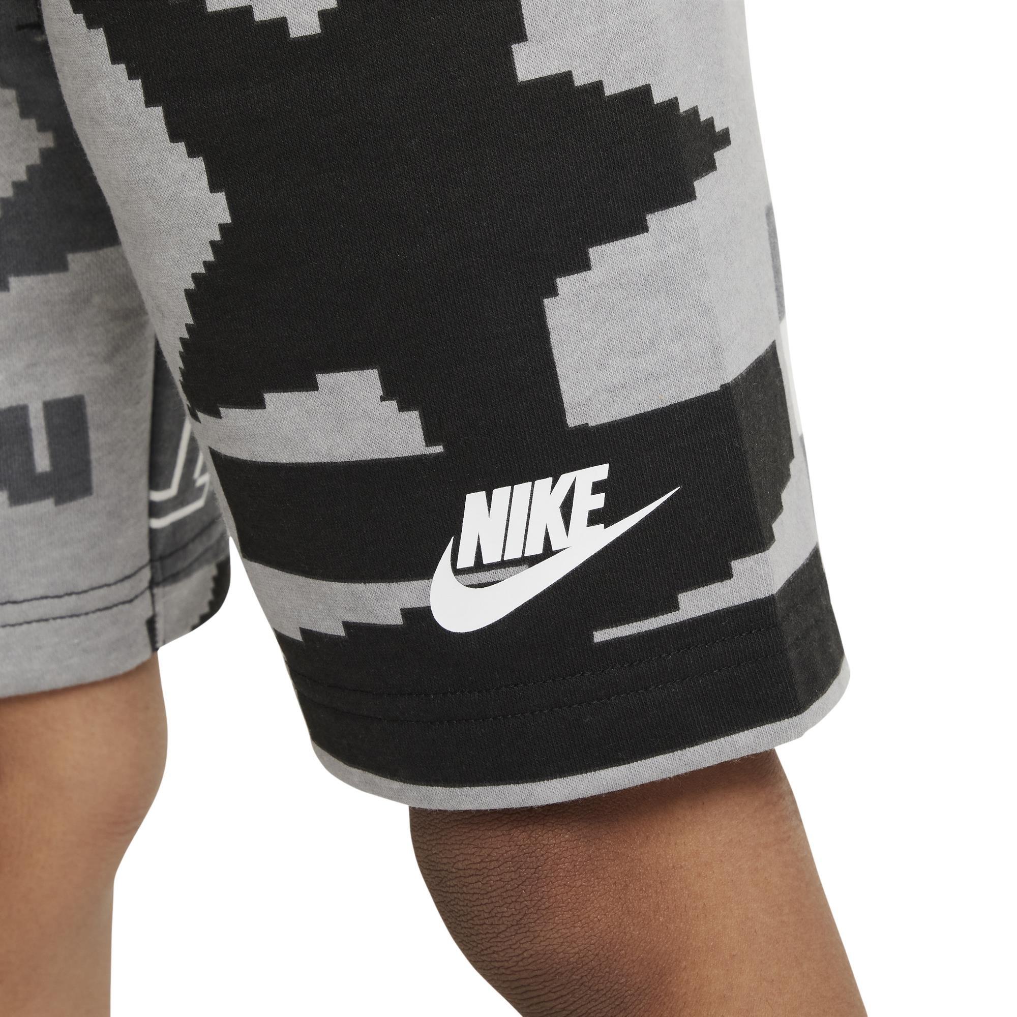 Nike Little Boys' Lifestyle Essentials Short Set - BLACK Thumbnail View 4