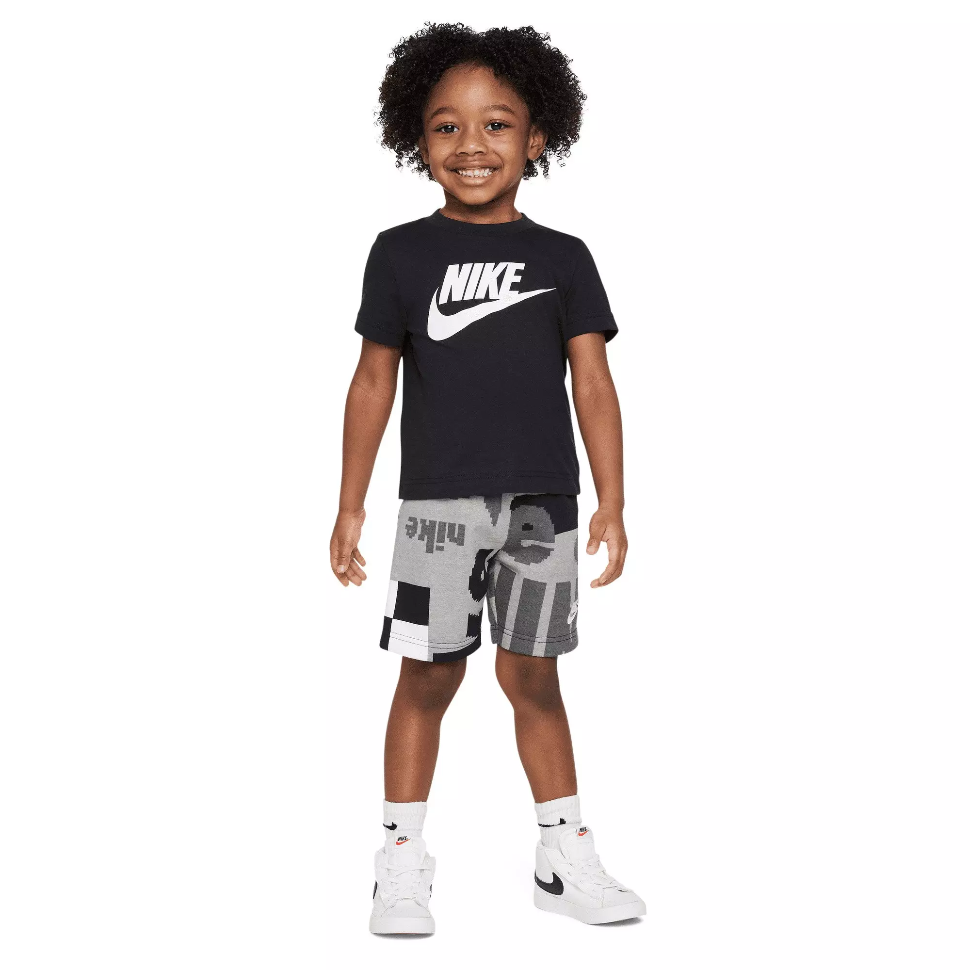 Nike Toddler Boys' Lifestyle Essentials Short Set - BLACK