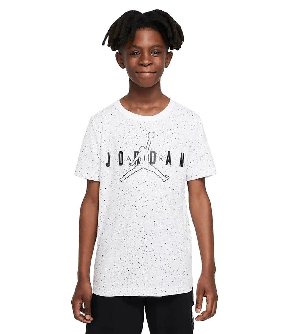 Jordan Big Boys' Air Color Mix Speckle Tee-White - WHITE Thumbnail View 1