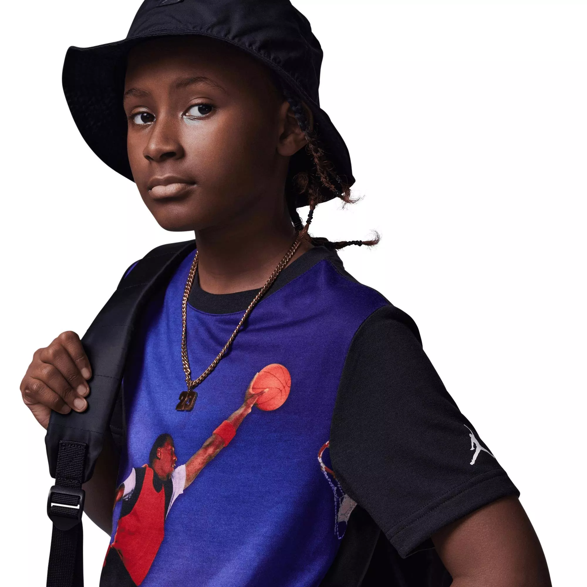 Jordan Big Boys' "Skyline" Tee - BLACK