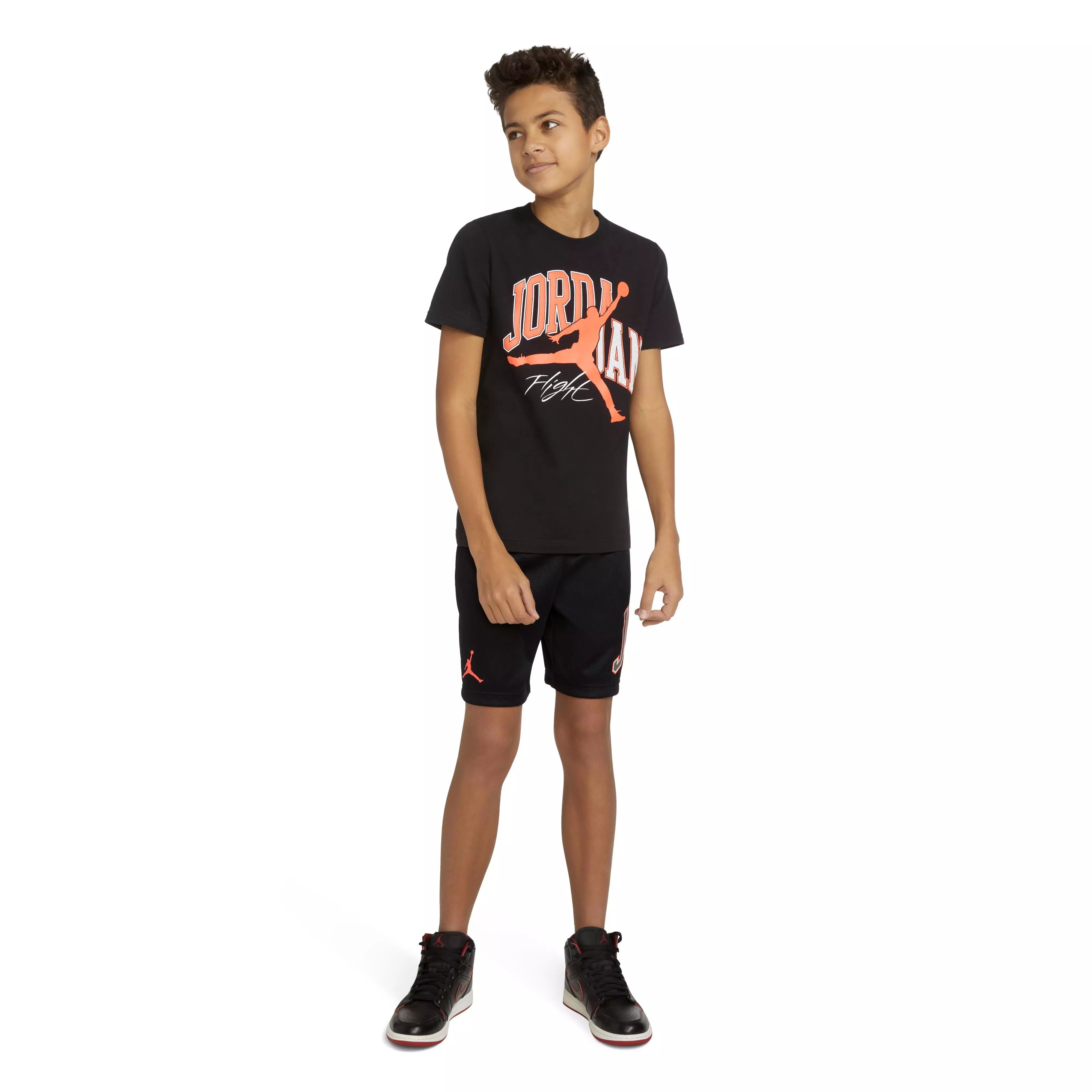 Jordan Big Boys' Home And Away Tee - BLACK/RED