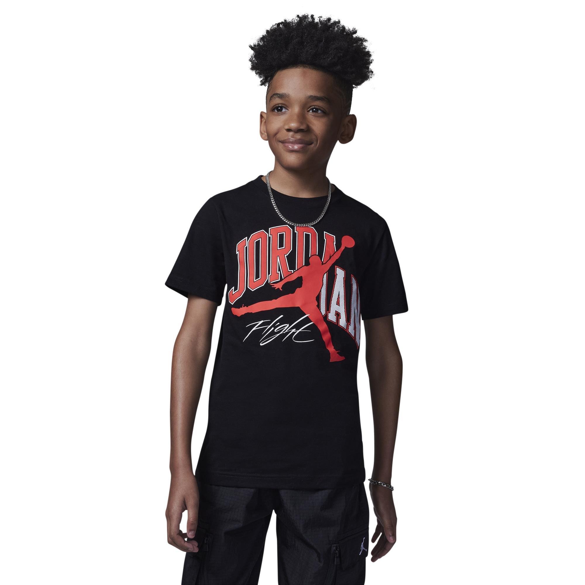 Jordan Big Boys' Home And Away Tee - BLACK/RED Thumbnail View 1