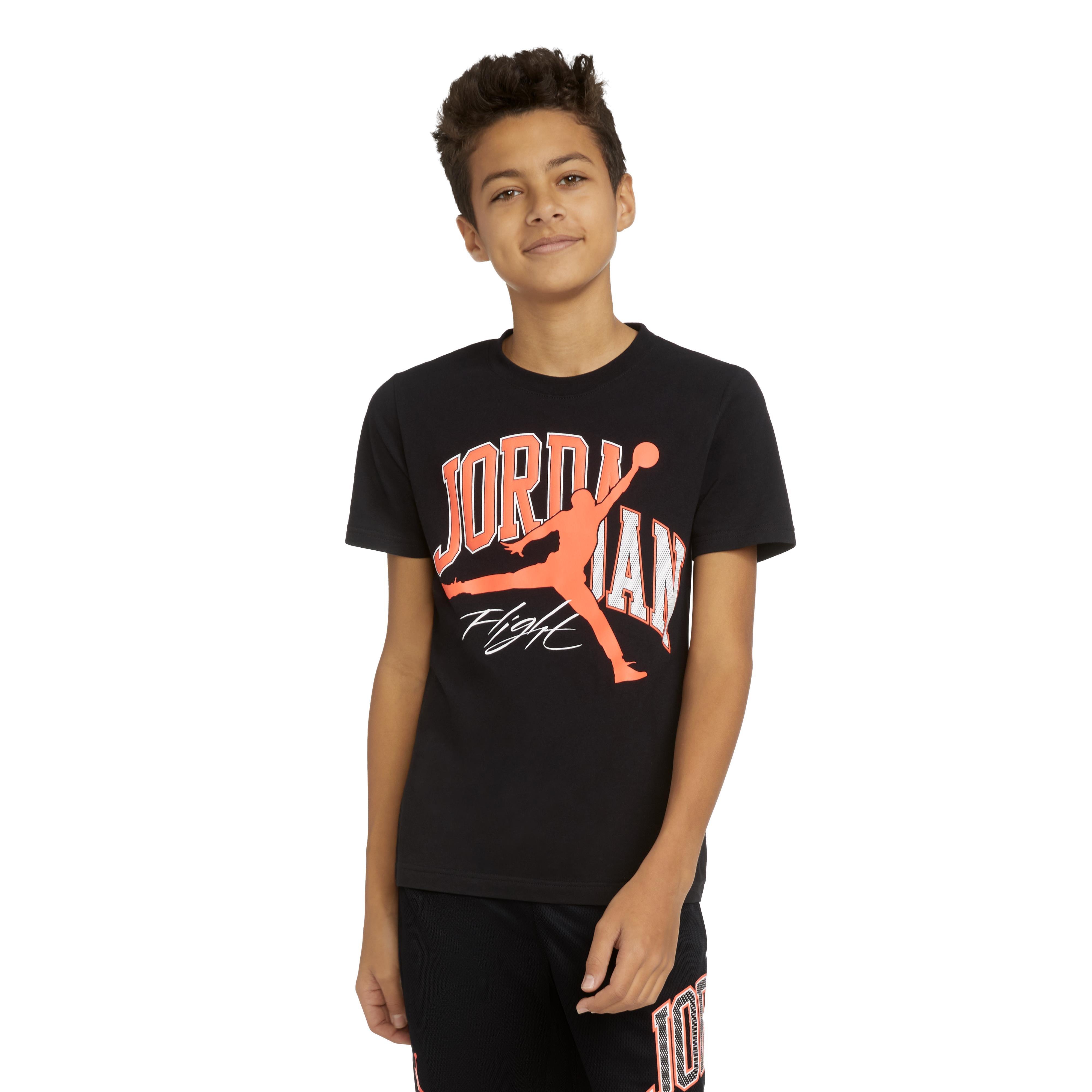 Jordan Big Boys' Home And Away Tee - BLACK/RED Thumbnail View 6