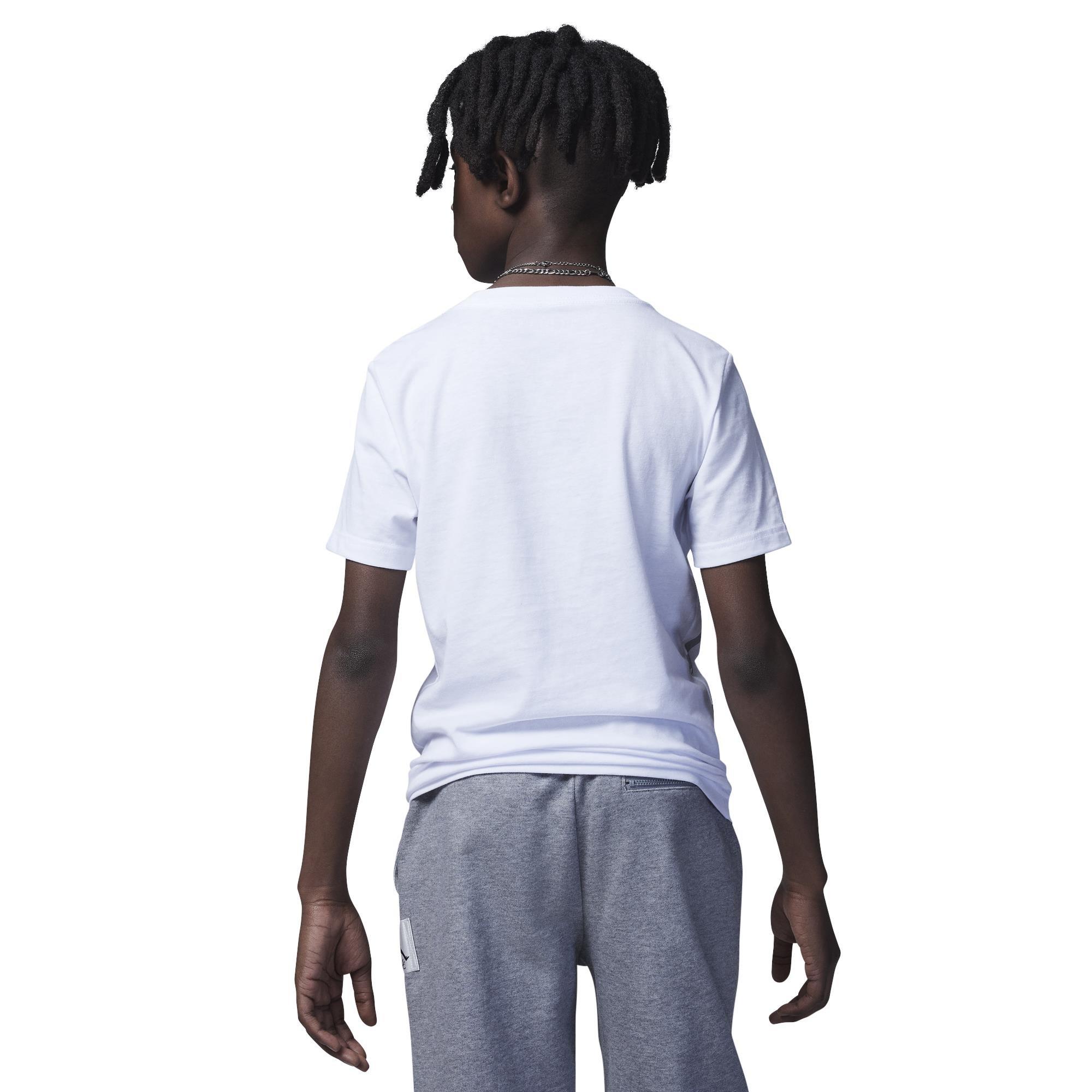 Jordan Big Boys' Americana Logo Tee - WHITE Thumbnail View 2
