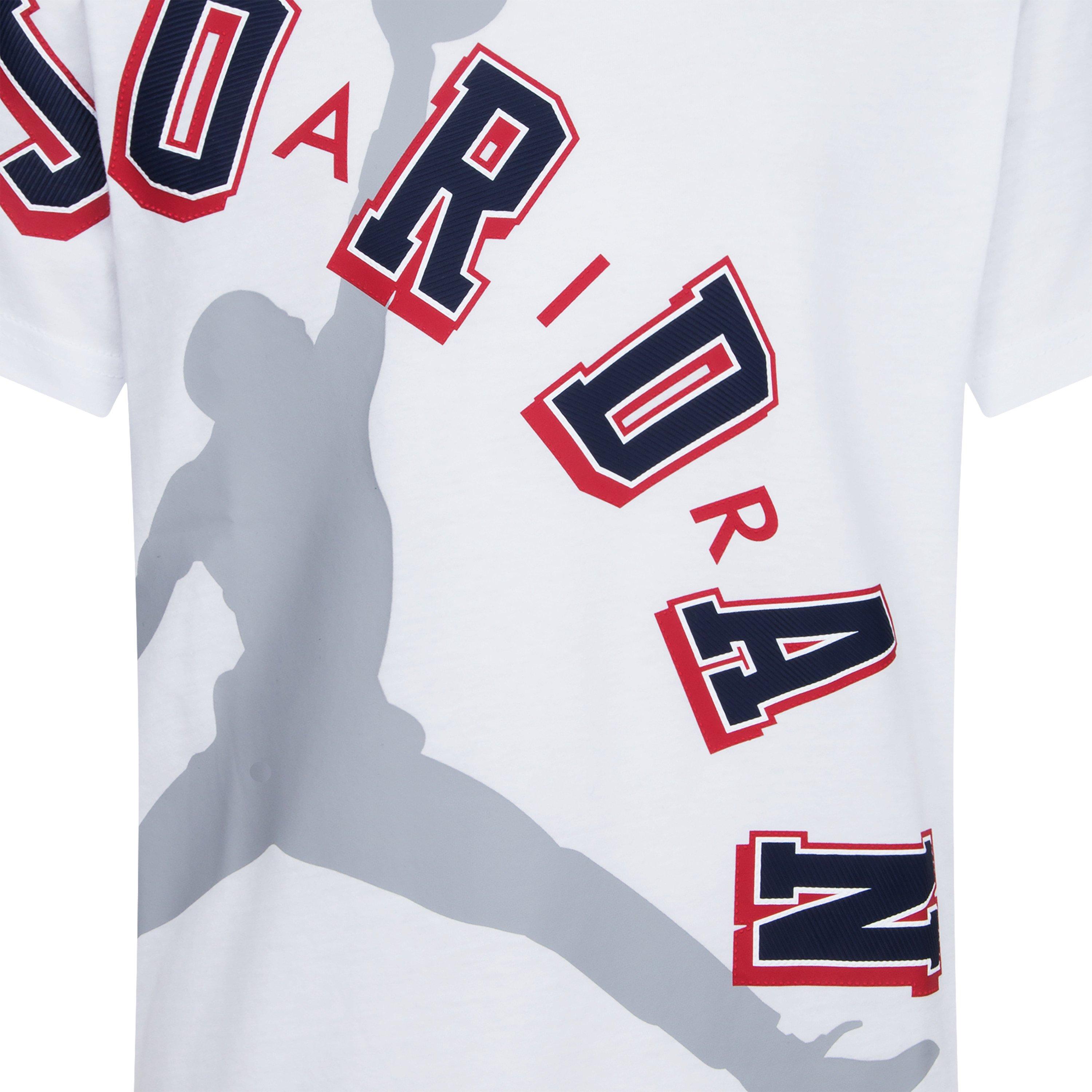 Jordan Big Boys' Americana Logo Tee - WHITE Thumbnail View 12