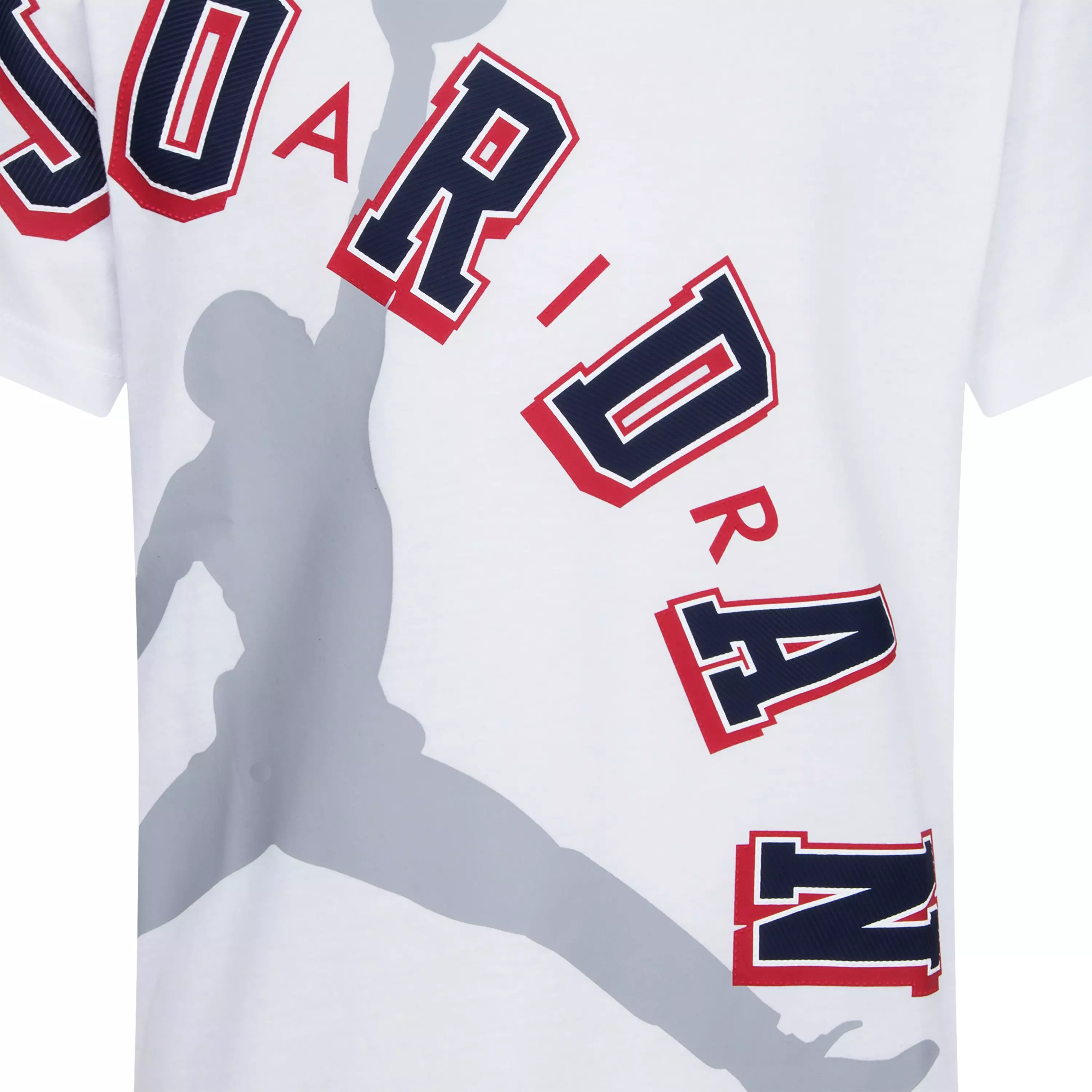 Jordan Big Boys' Americana Logo Tee - WHITE