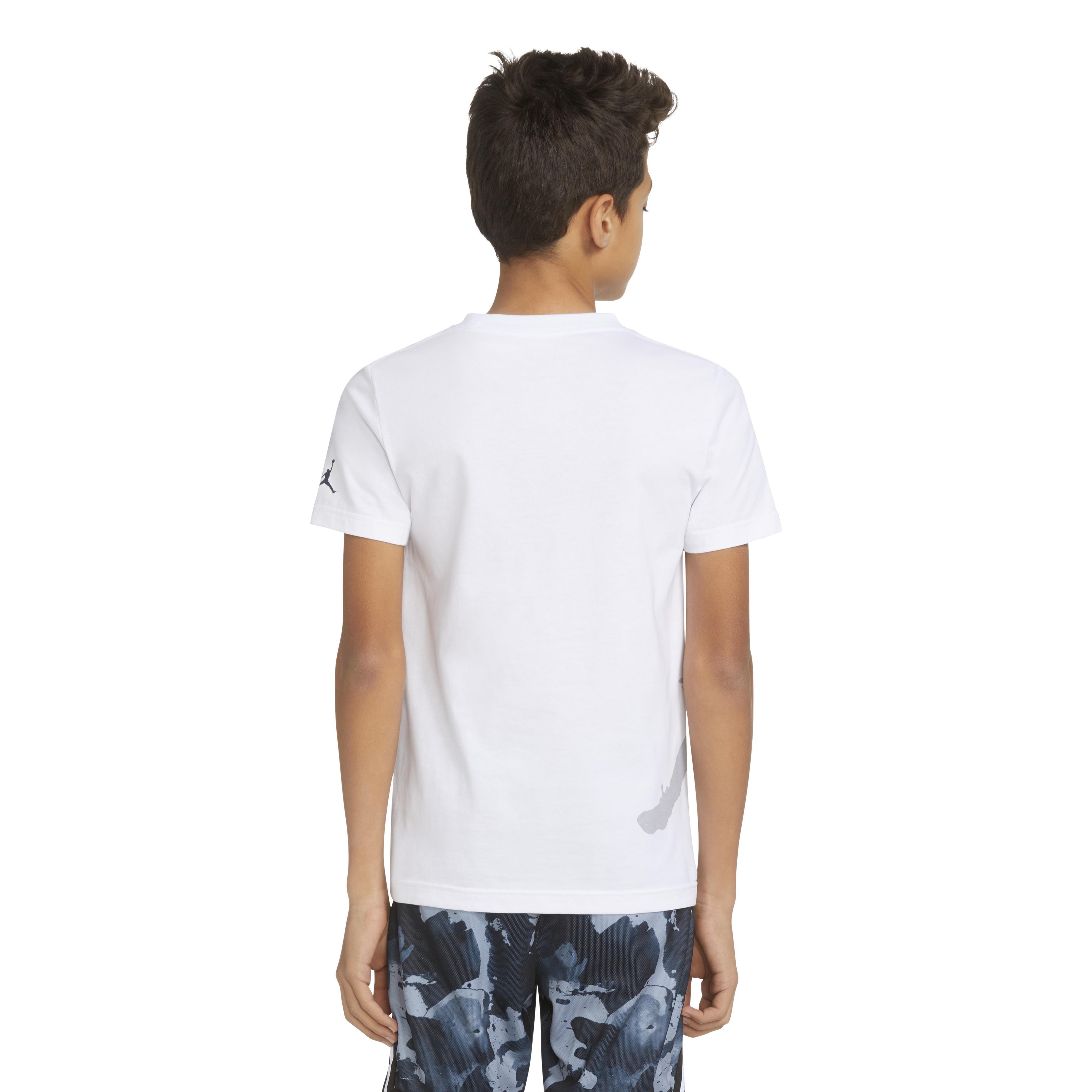 Jordan Big Boys' Americana Logo Tee - WHITE Thumbnail View 6