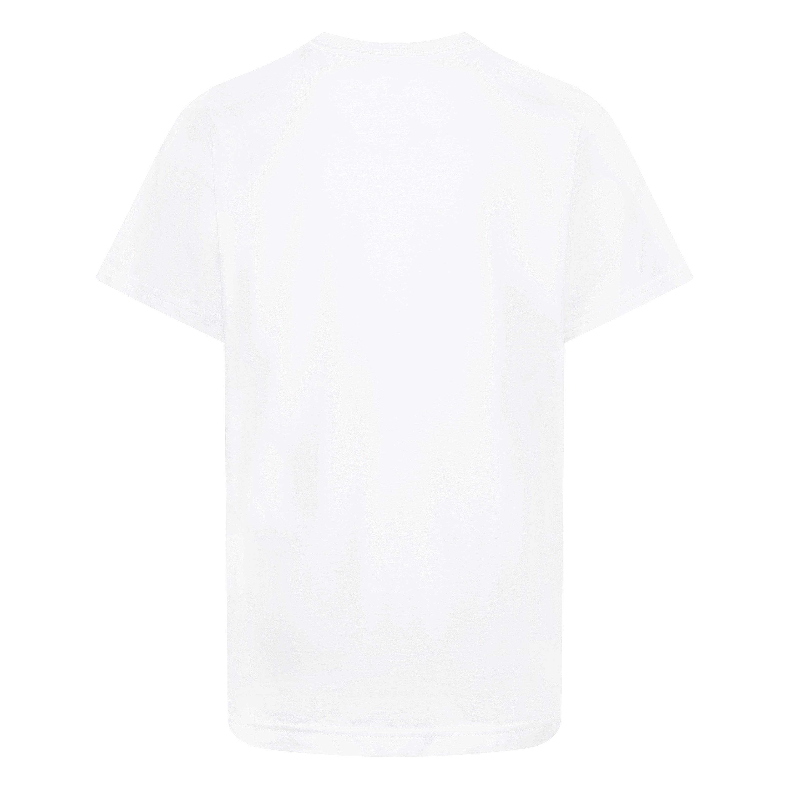 Jordan Big Boys' AJ6 "Toro" Retro Tee - WHITE/BLACK/RED Thumbnail View 2