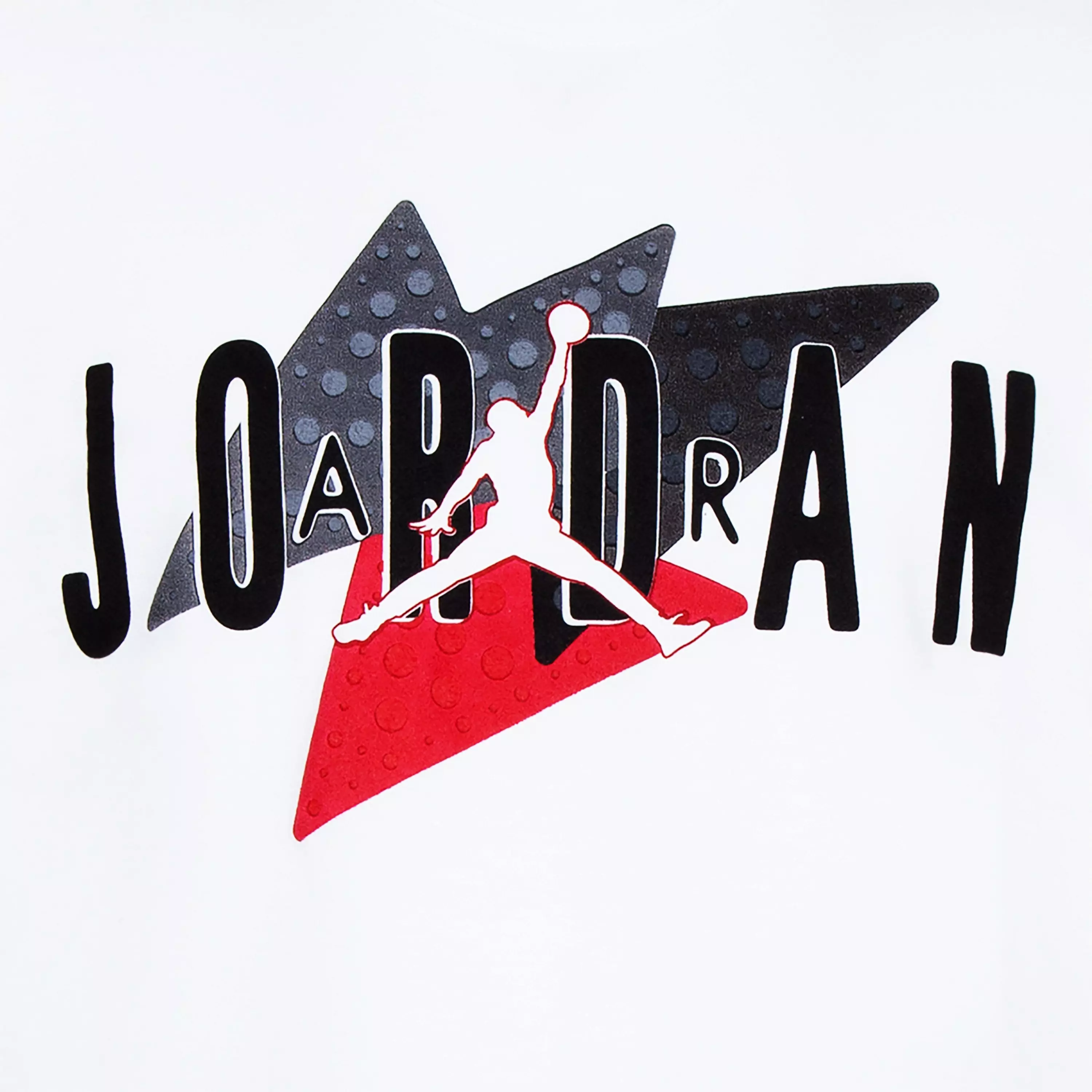 Jordan Big Boys' AJ6 "Toro" Retro Tee - WHITE/BLACK/RED