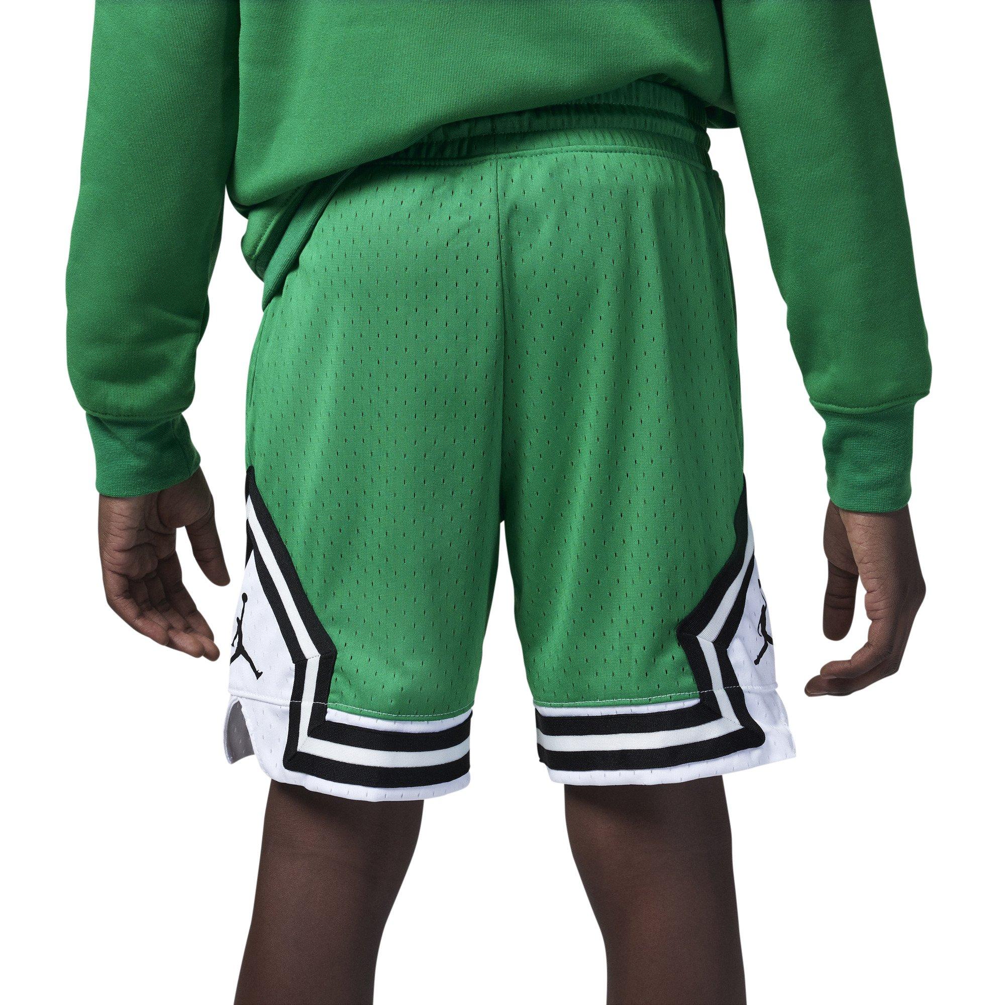 Jordan Big Boys' Air Diamond Shorts - GREEN/WHITE Thumbnail View 2