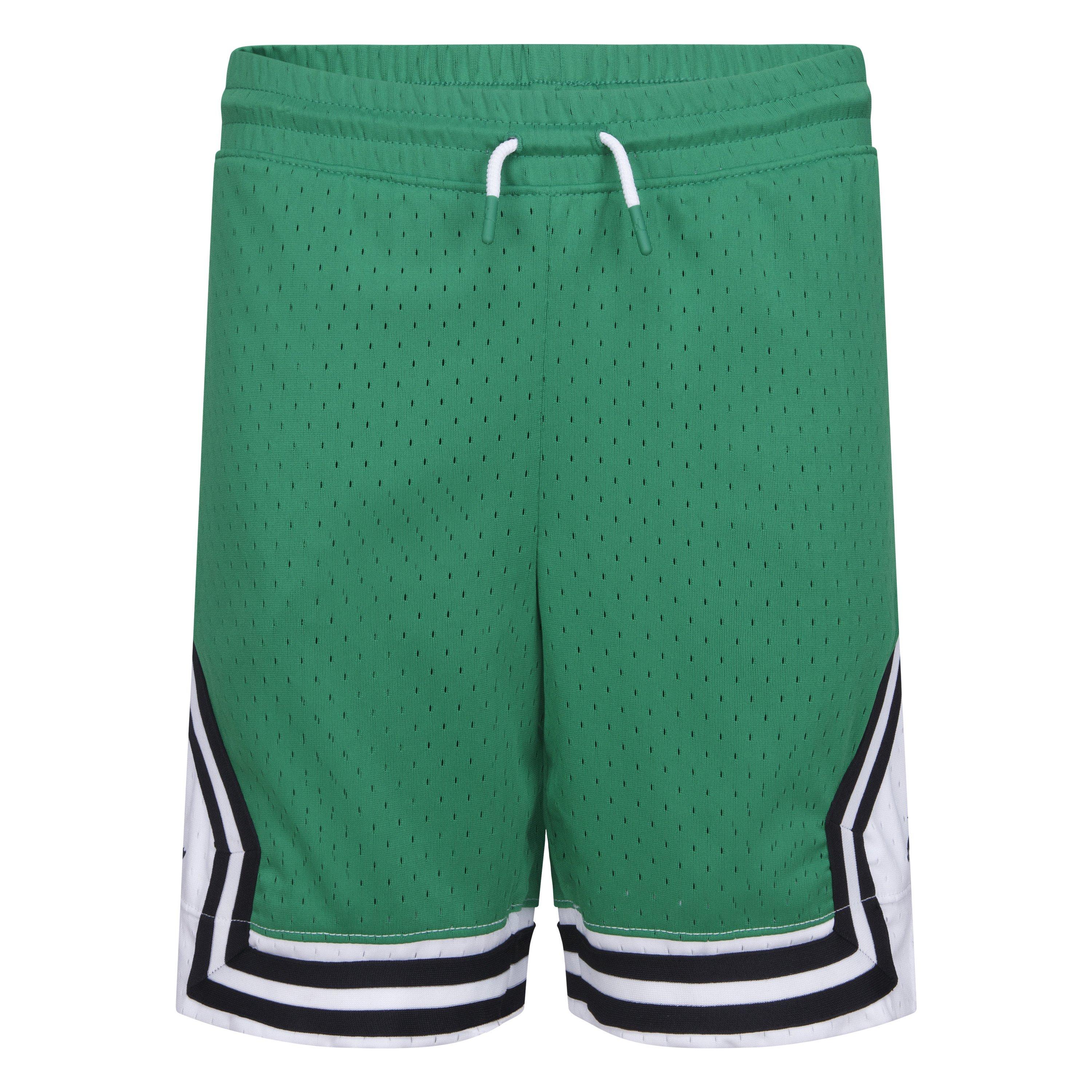 Jordan Big Boys' Air Diamond Shorts - GREEN/WHITE Thumbnail View 5