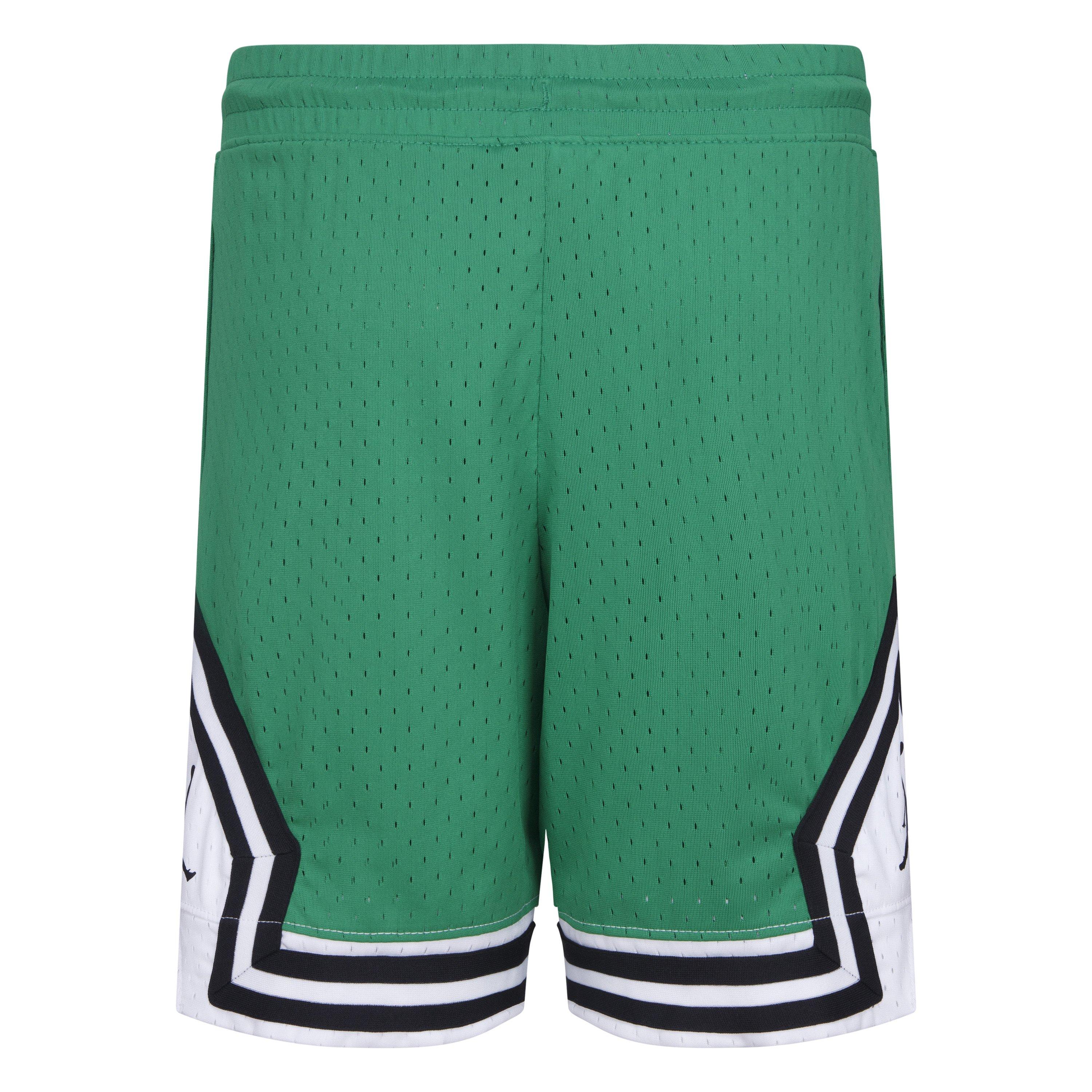 Jordan Big Boys' Air Diamond Shorts - GREEN/WHITE Thumbnail View 6