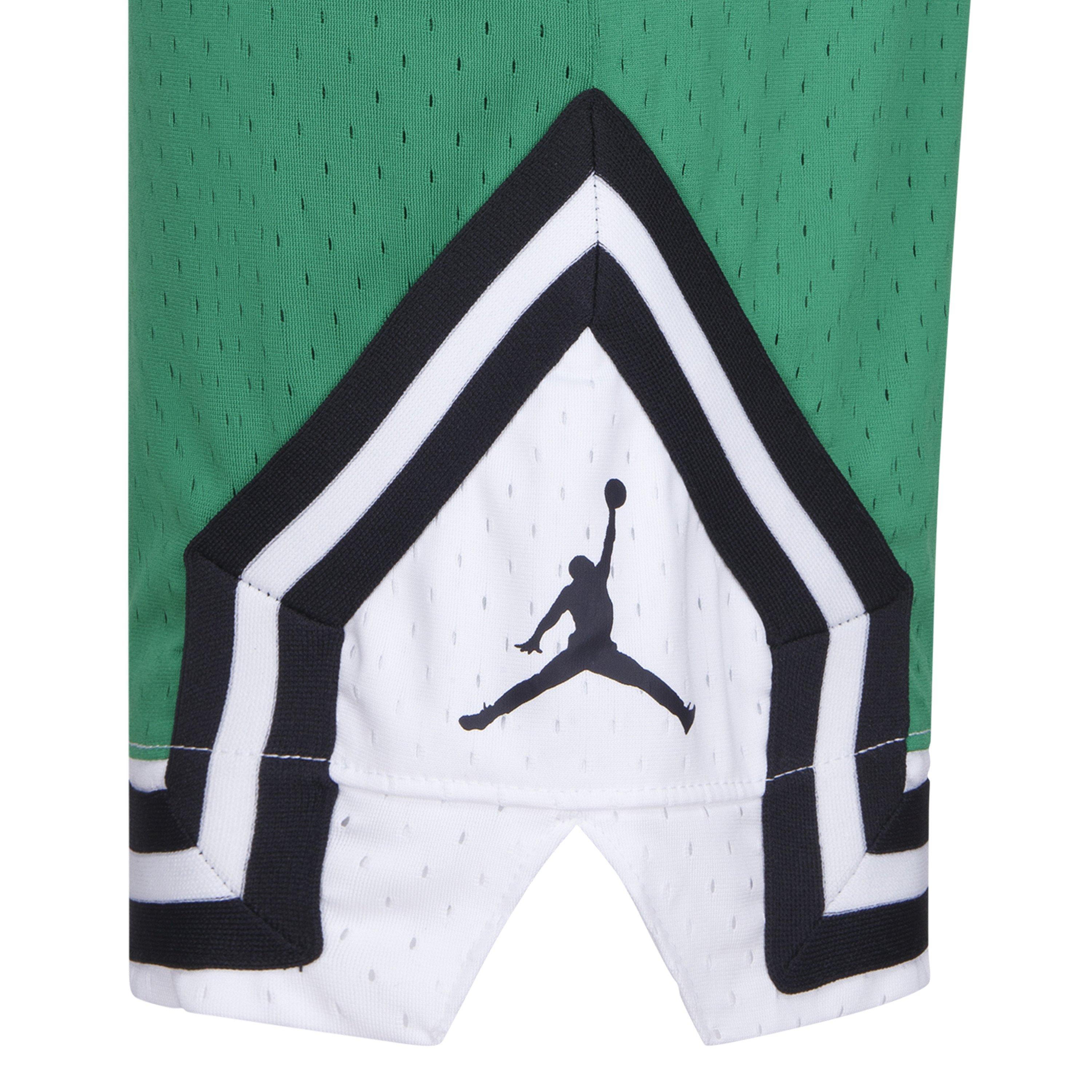 Jordan Big Boys' Air Diamond Shorts - GREEN/WHITE Thumbnail View 9