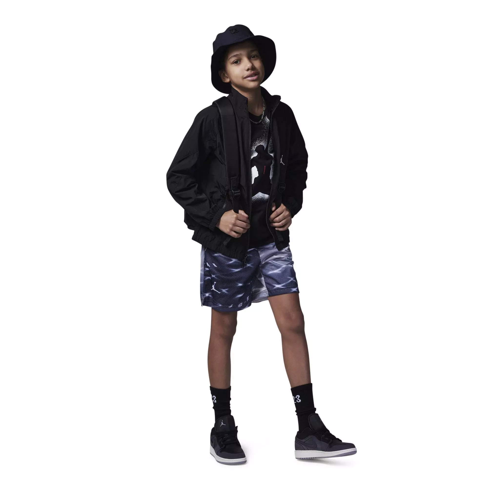 Jordan Big Boys' Essentials Shorts - BLACK
