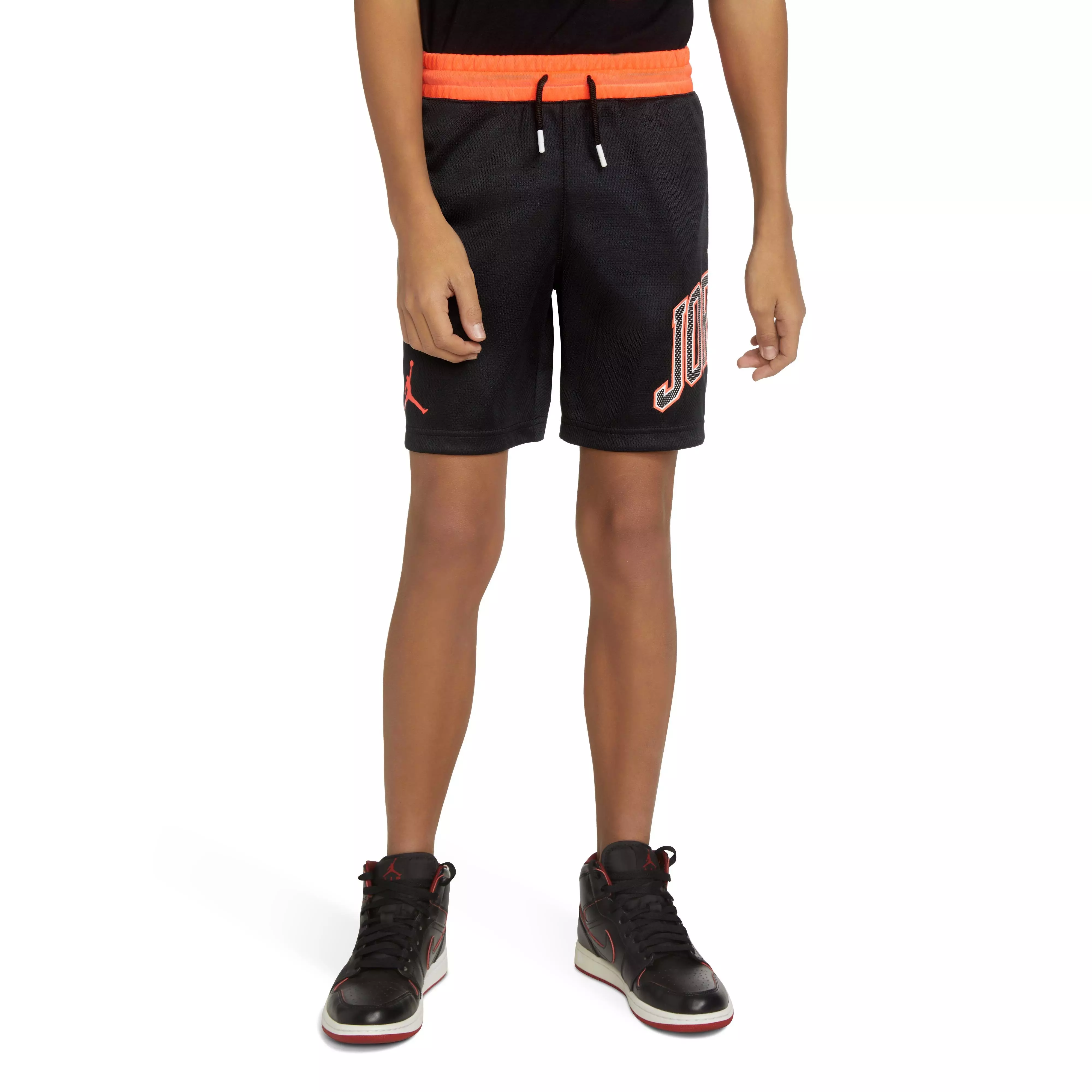 Jordan Big Boys' Home And Away Shorts - BLACK/RED