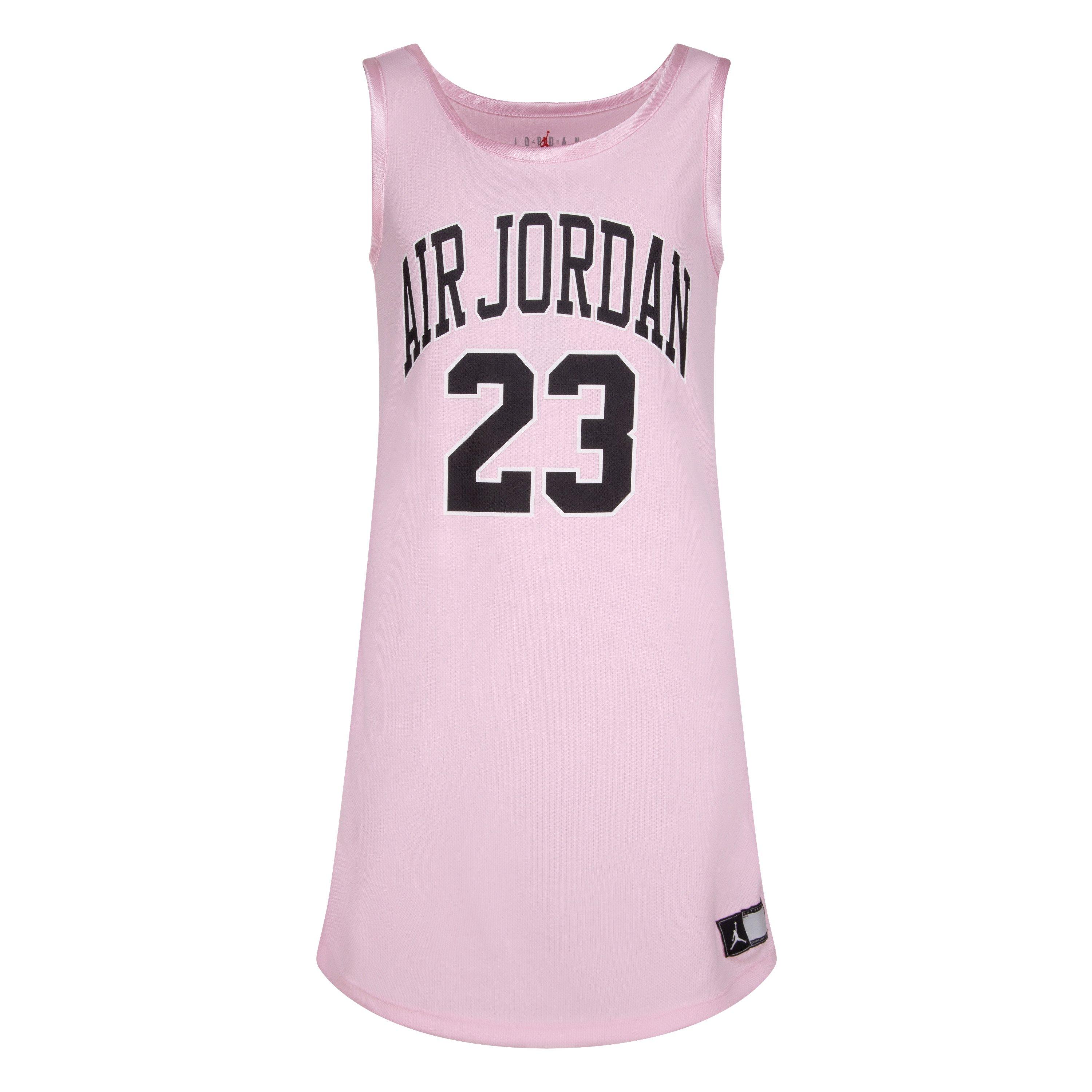 Jordan Big Girls' Jersey Dress - Pink - PINK Thumbnail View 6