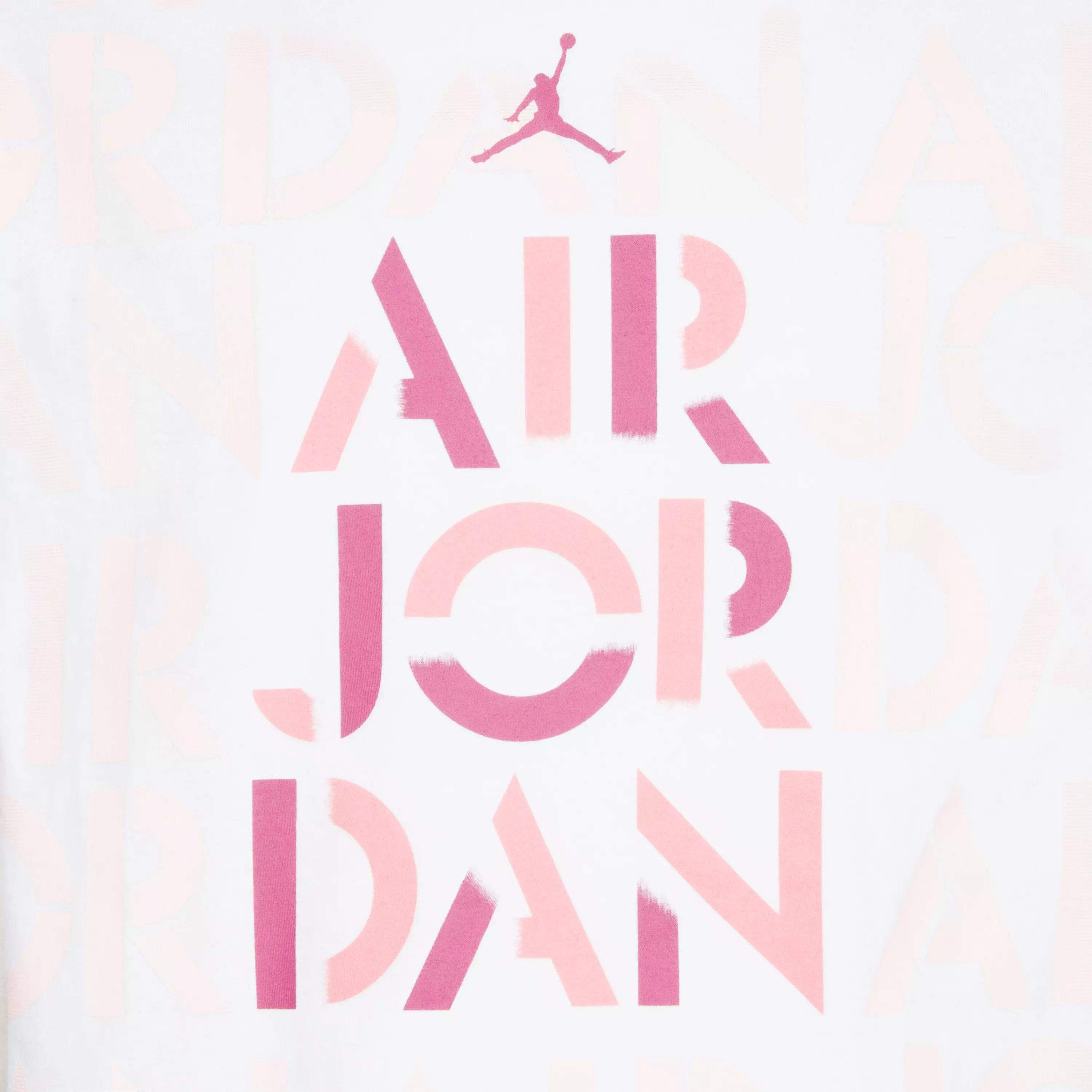 Jordan Big Girls' Focus Tee - WHITE/PINK