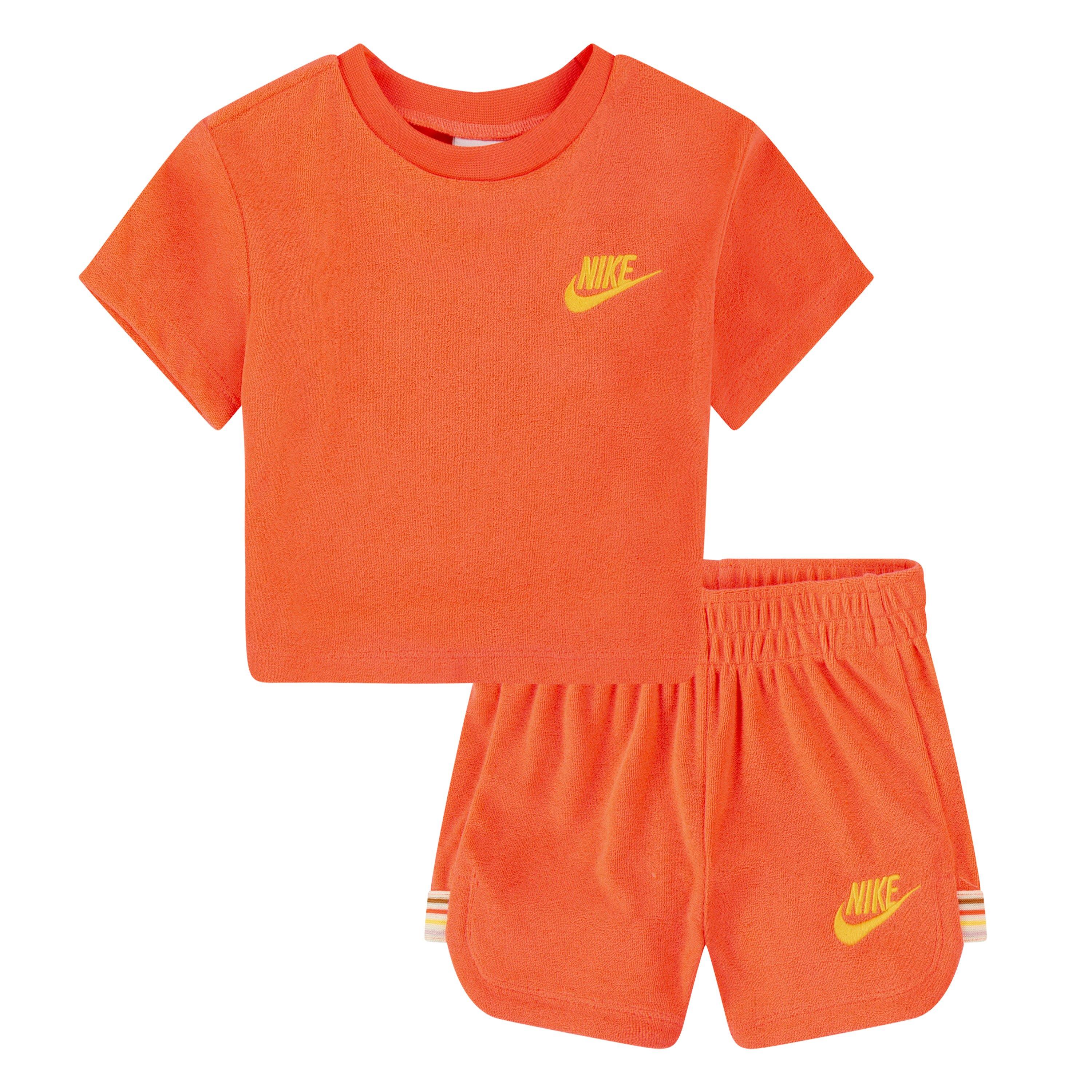 Jordan Little Girls' Towel Terry Set - RED Thumbnail View 1