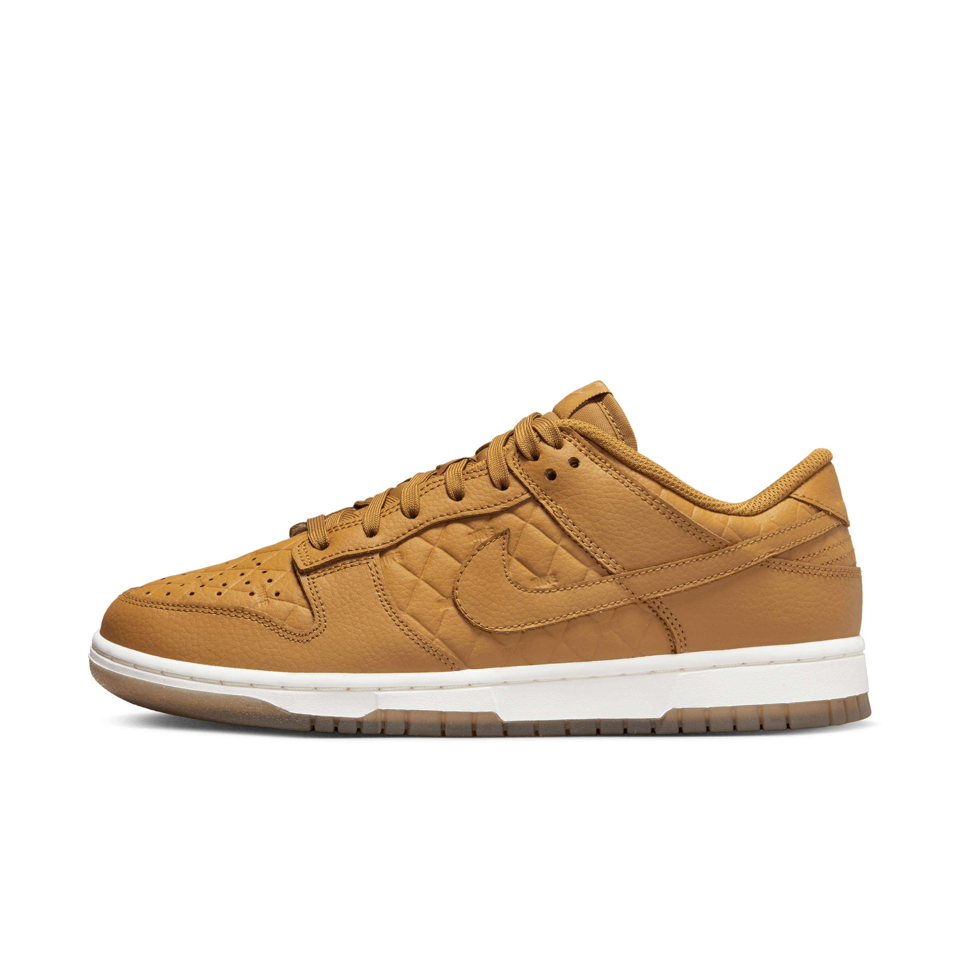Nike Dunk Low "Wheat/Sail" Women's Shoe - WHEAT/OFF-WHITE Thumbnail View 4