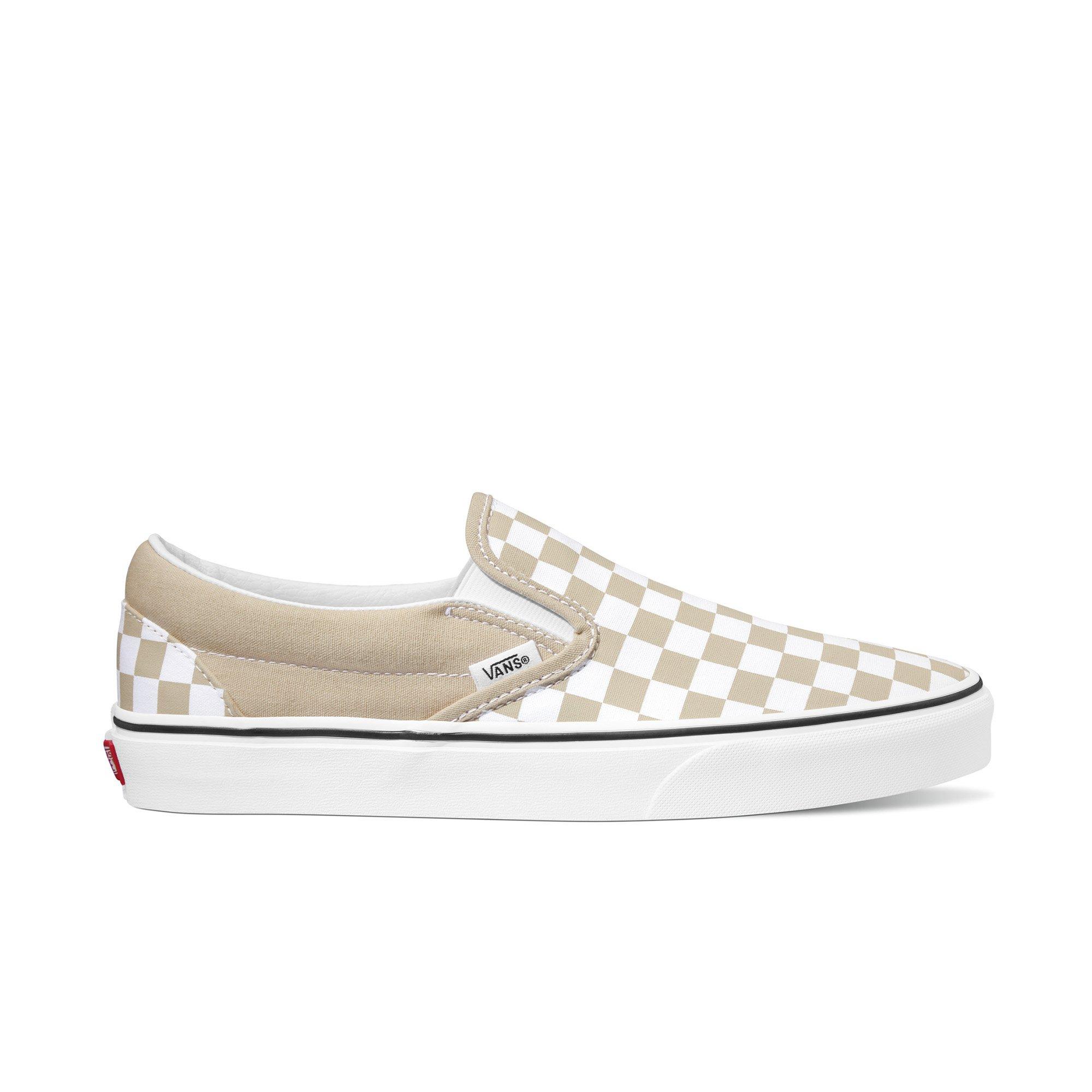 WOMENS VANS CLASSIC SLIP-ON PLATFORM CHECKER CANVAS SHOES