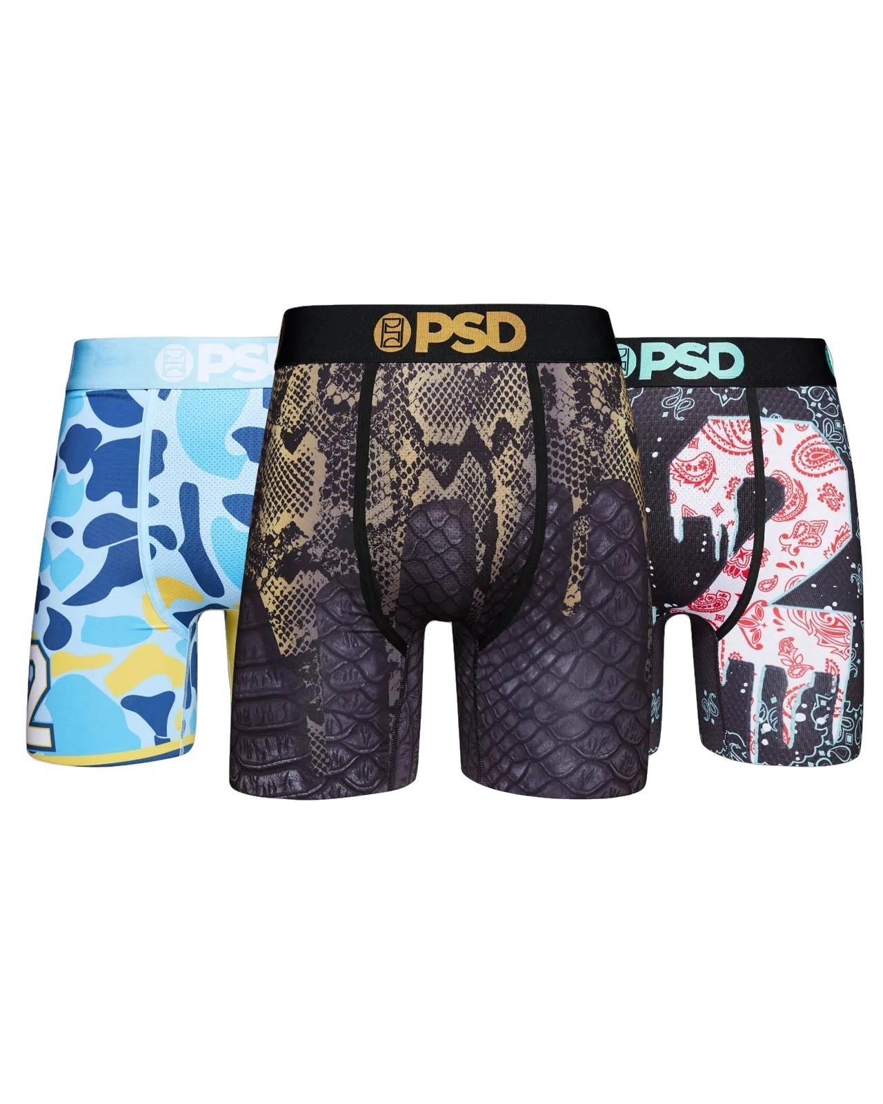 PSD Men's Ja Morant Se 3-Pack Boxer Briefs, Multi, L at  Men's  Clothing store