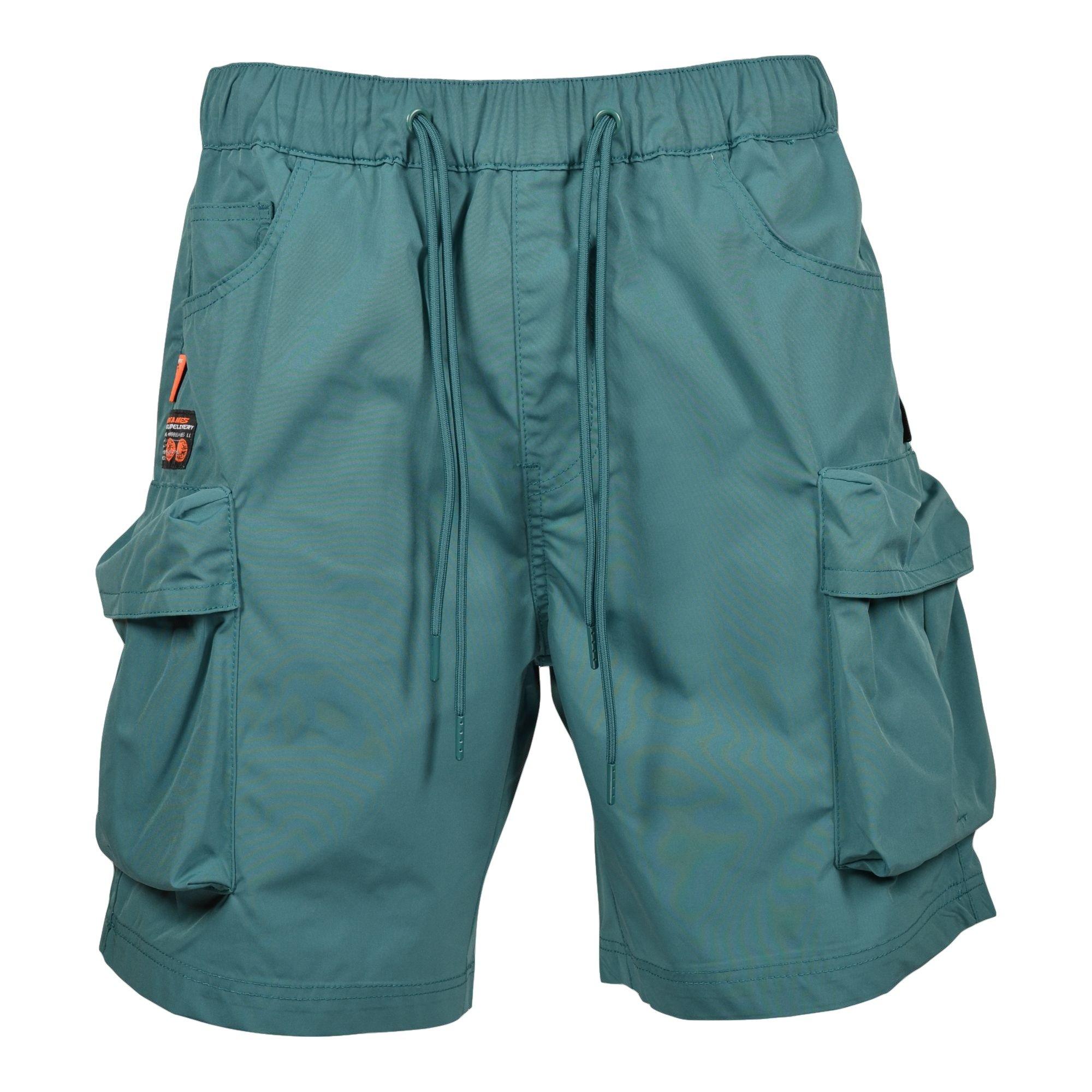 Bonsai virgin-wool cargo shorts - Green