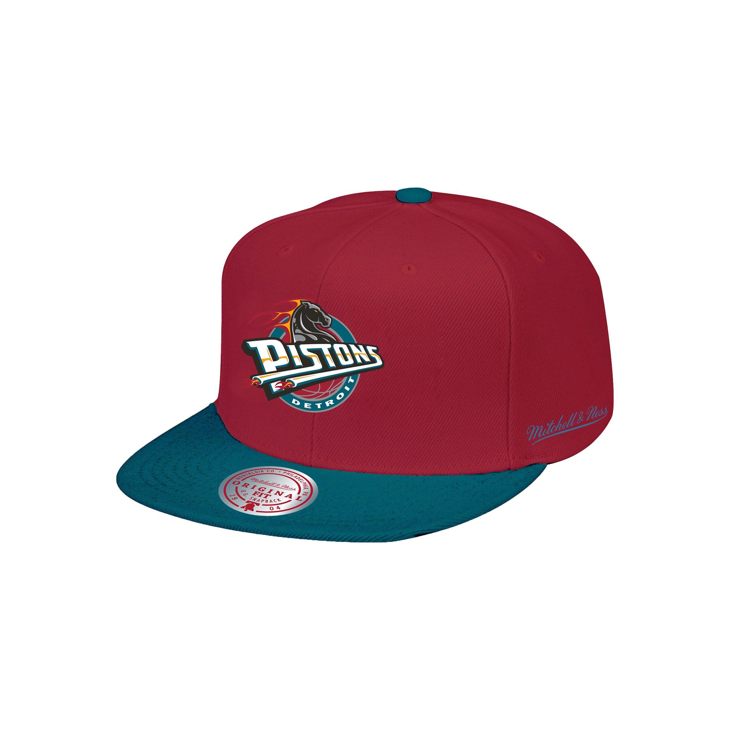 Detroit Pistons Mitchell & Ness NBA Core Snapback Hat