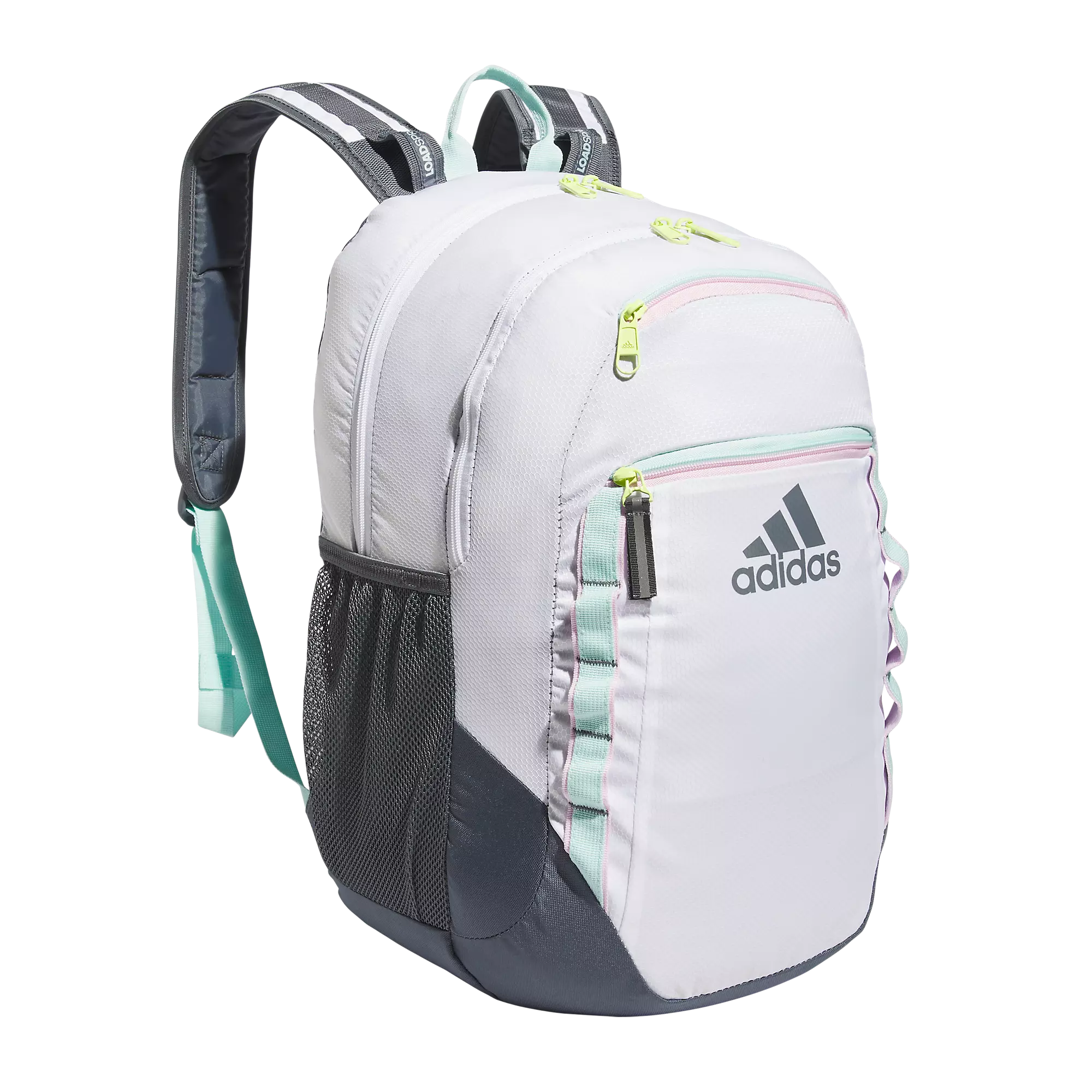adidas Excel 6 Backpack-White/Purple - WHITE/PURPLE